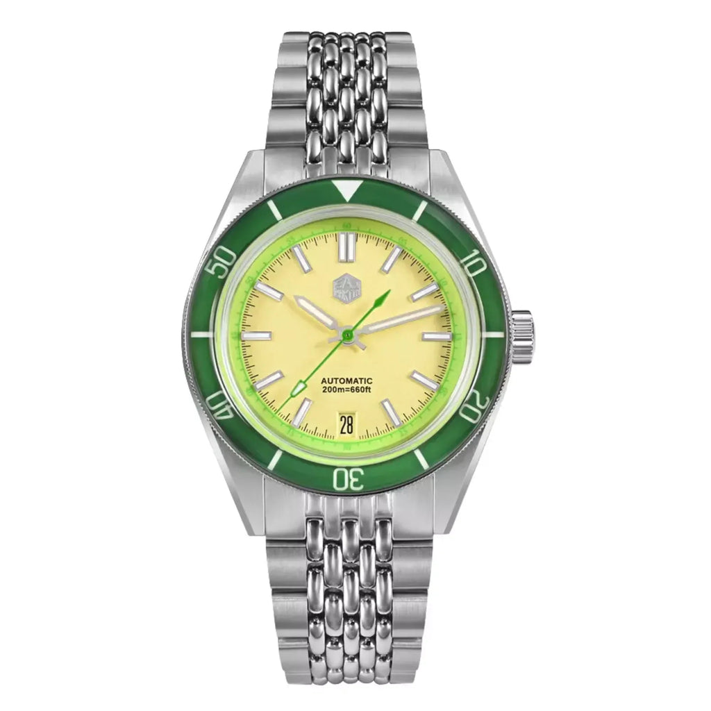 San Martin New Original Design 39.5mm Men Sports Watch NH35 Automatic Mechanical Waterproof 100m Colorful design SN0116-B - DREAM WATCHES
