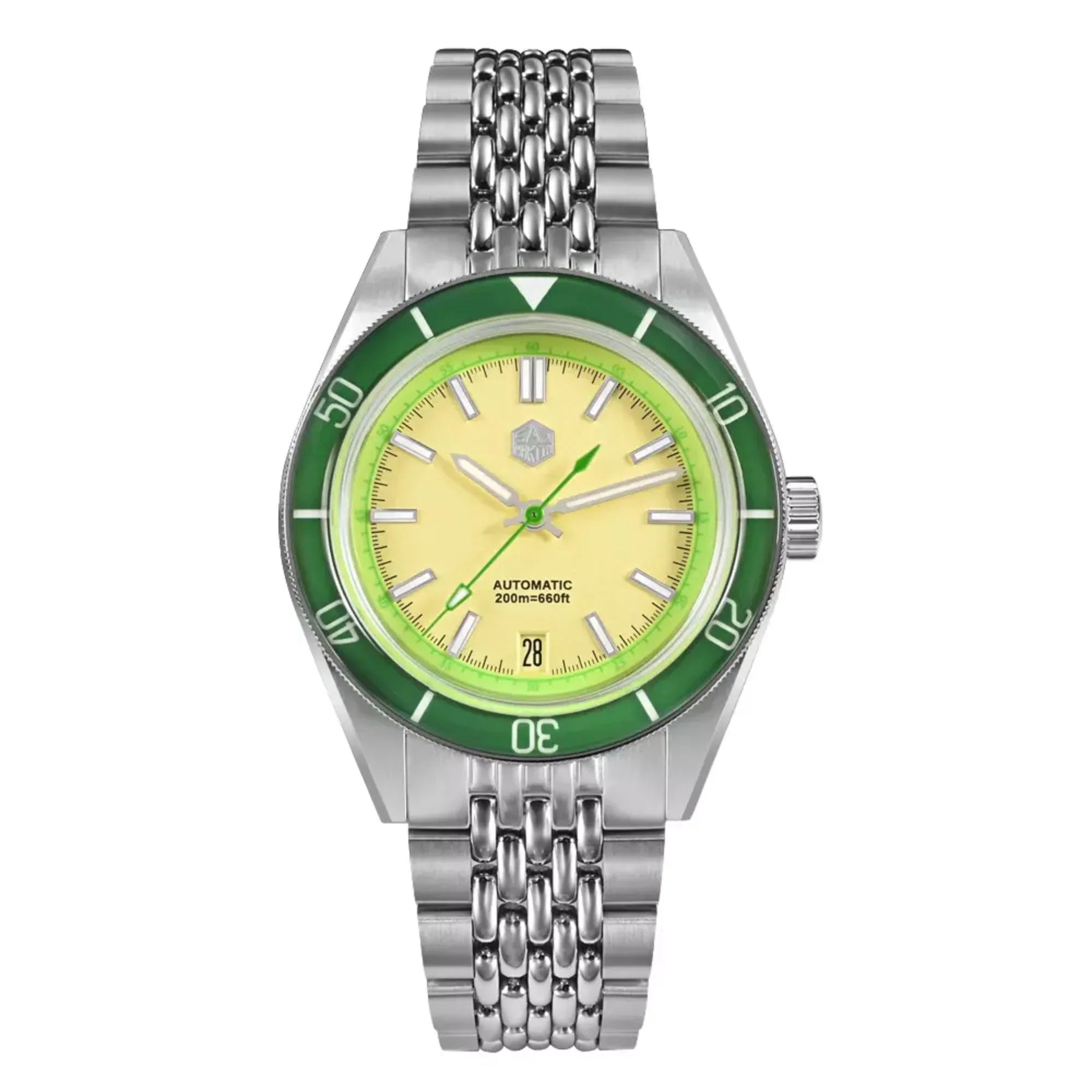 San Martin New Original Design 39.5mm Men Sports Watch NH35 Automatic Mechanical Waterproof 100m Colorful design SN0116-B - DREAM WATCHES