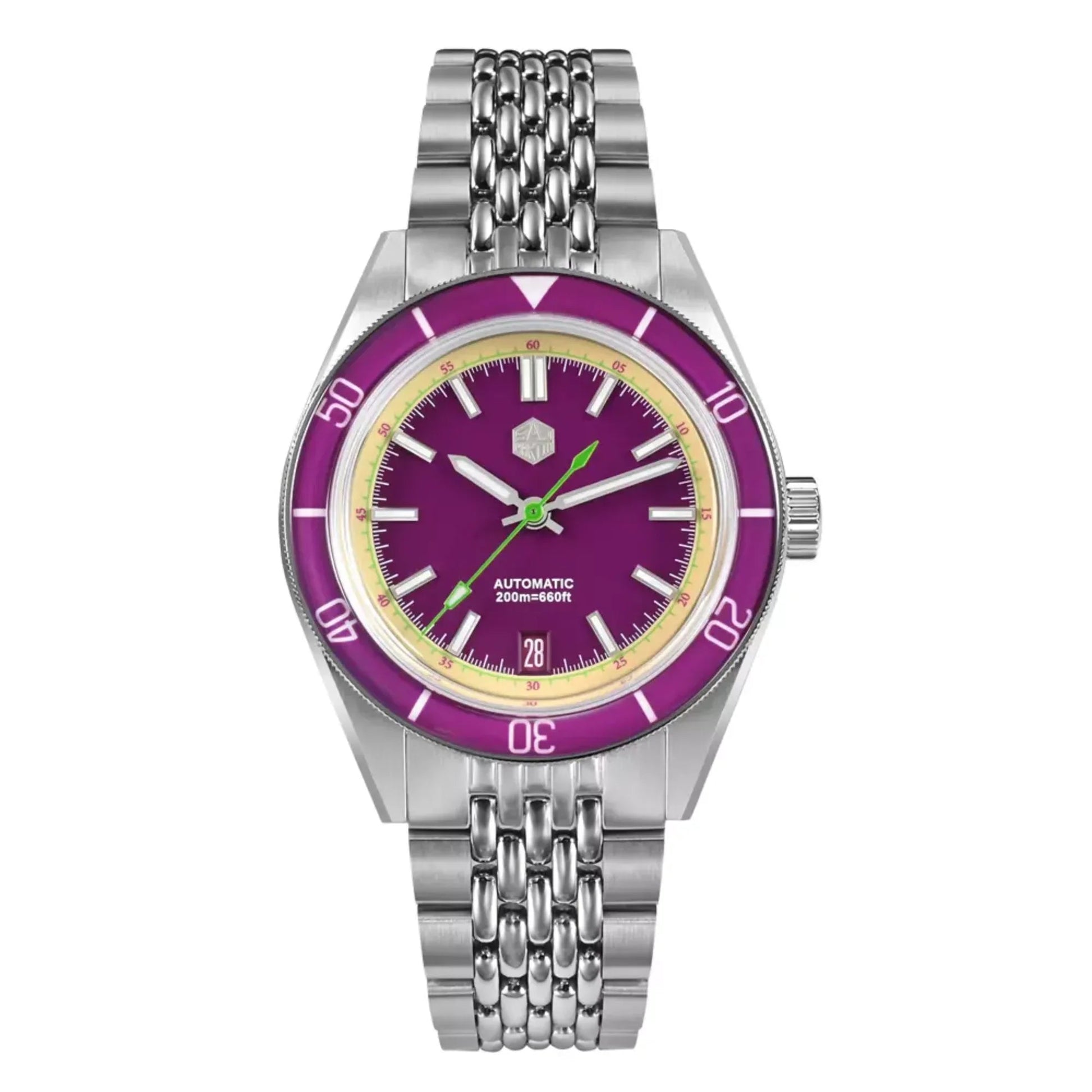 San Martin New Original Design 39.5mm Men Sports Watch NH35 Automatic Mechanical Waterproof - SN0116- B - DREAM WATCHES