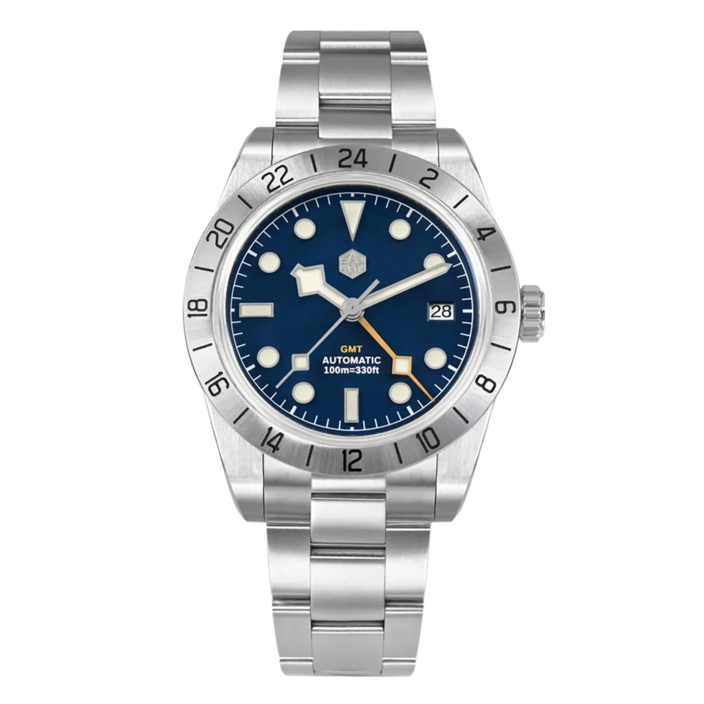 San Martin NH34 39mm BB GMT Watch SN054C - Blue - DREAM WATCHES