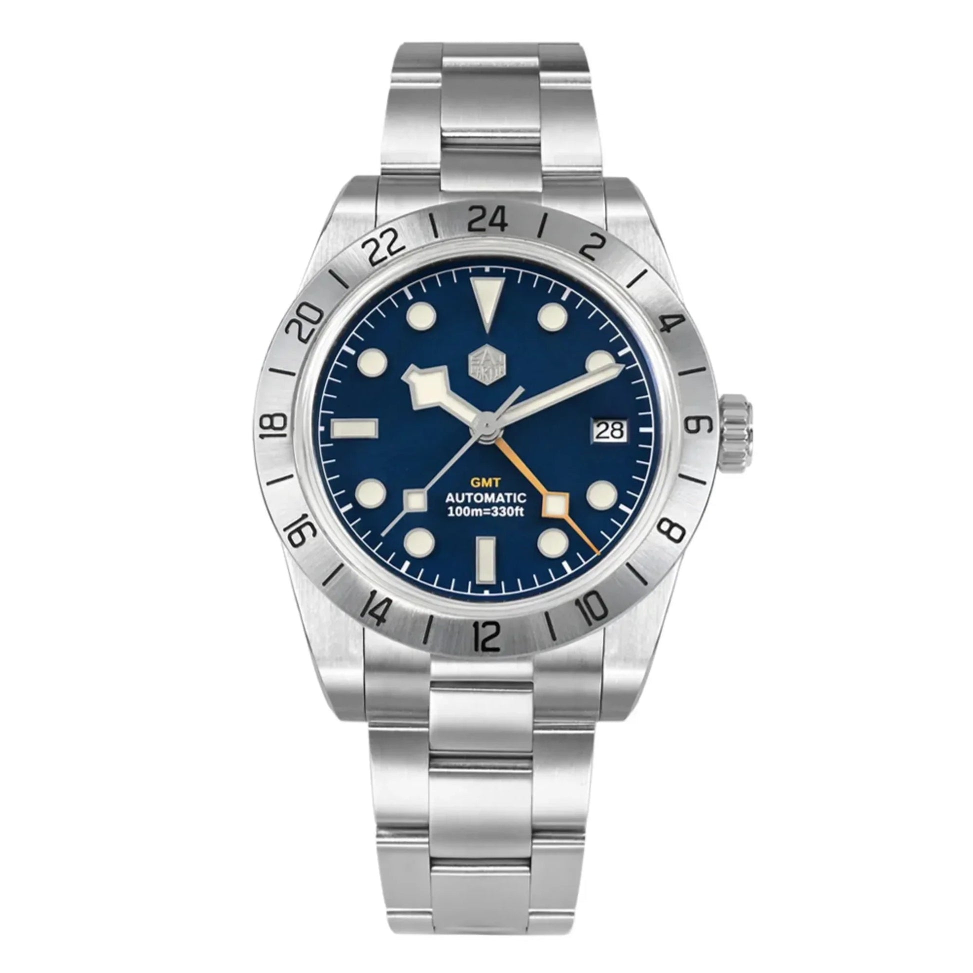 San Martin NH34 39mm BB GMT Watch SN054C - Blue - DREAM WATCHES
