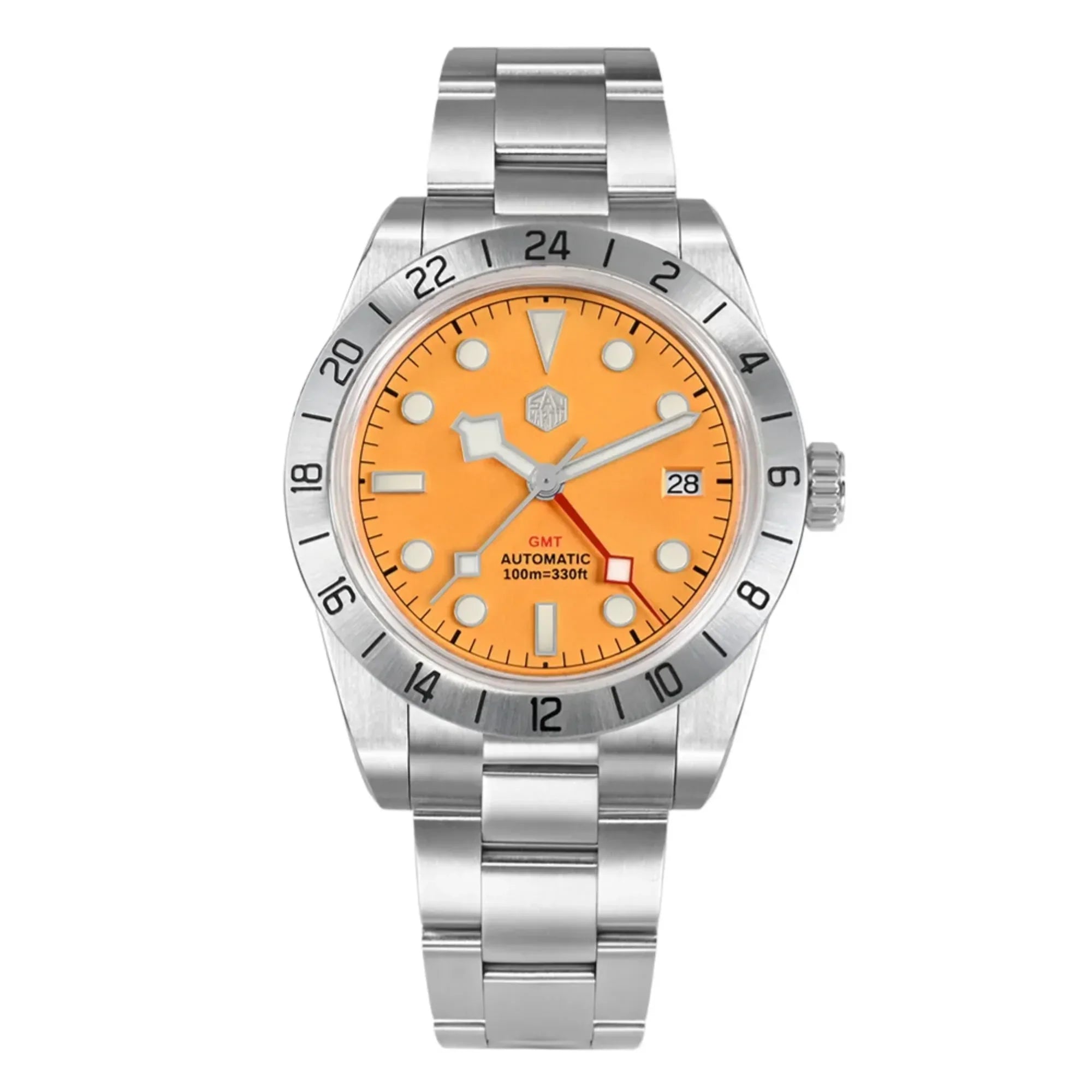 San Martin NH34 39mm BB GMT Watch SN054C - Orange - DREAM WATCHES
