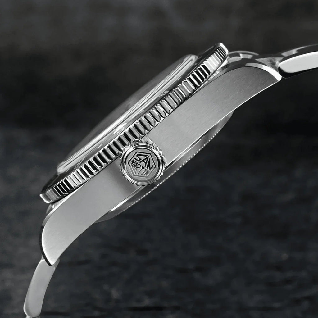 San Martin NH34 BB58 GMT Watch SN0109 - Black Dial - DREAM WATCHES
