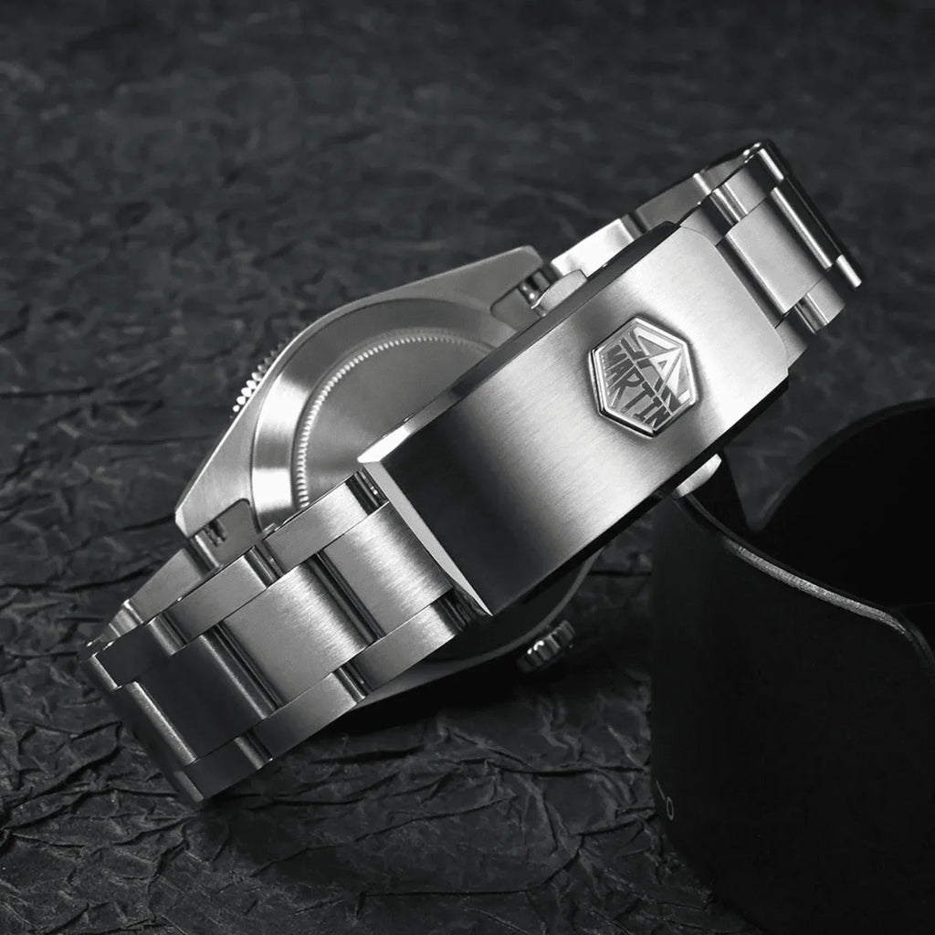 San Martin NH34 BB58 GMT Watch SN0109 - Black Dial - DREAM WATCHES
