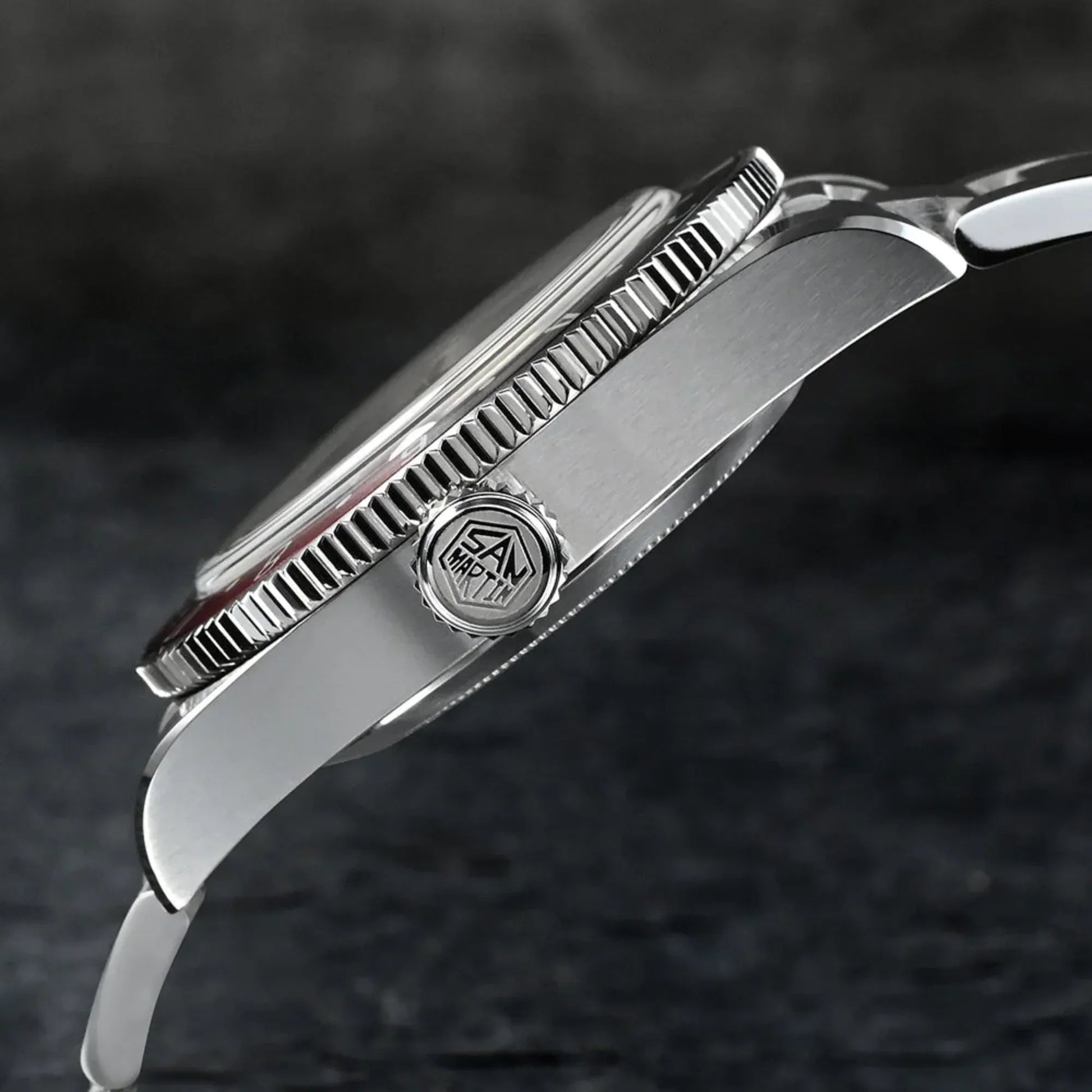 San Martin NH34 BB58 GMT Watch SN0109 - White Dial - DREAM WATCHES