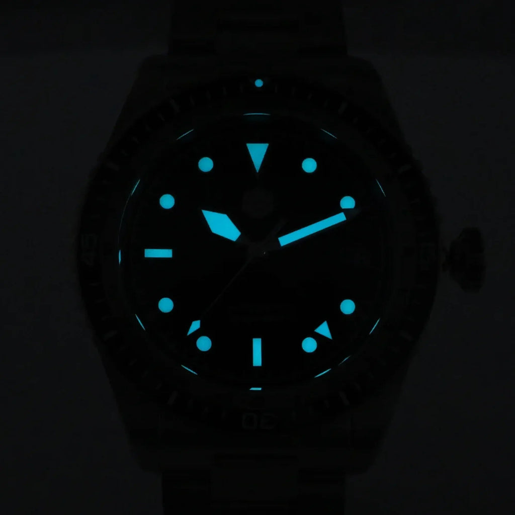 San Martin NH34 GMT Bidirectional Bezel Light Date SN0112G - Black Bezel - DREAM WATCHES