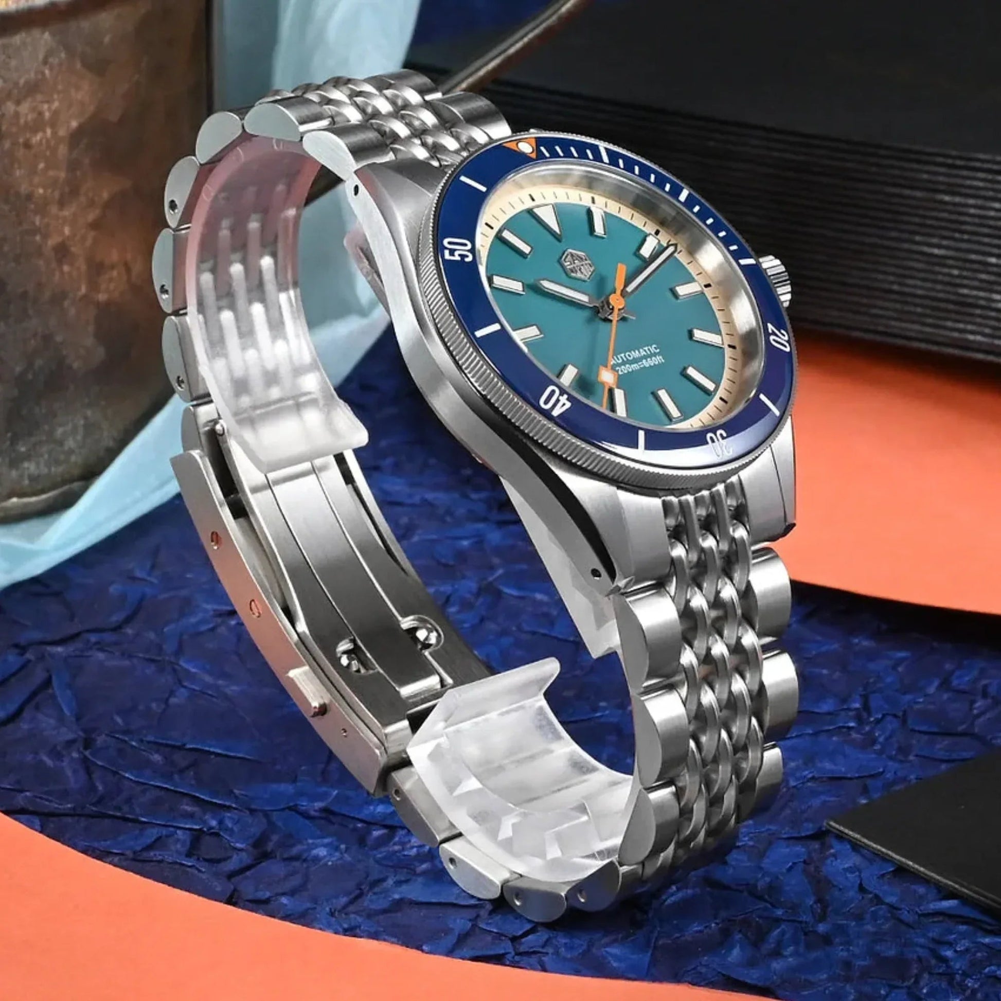 San Martin Original Design NH35 Dive Watch SN0115G - Blue - DREAM WATCHES