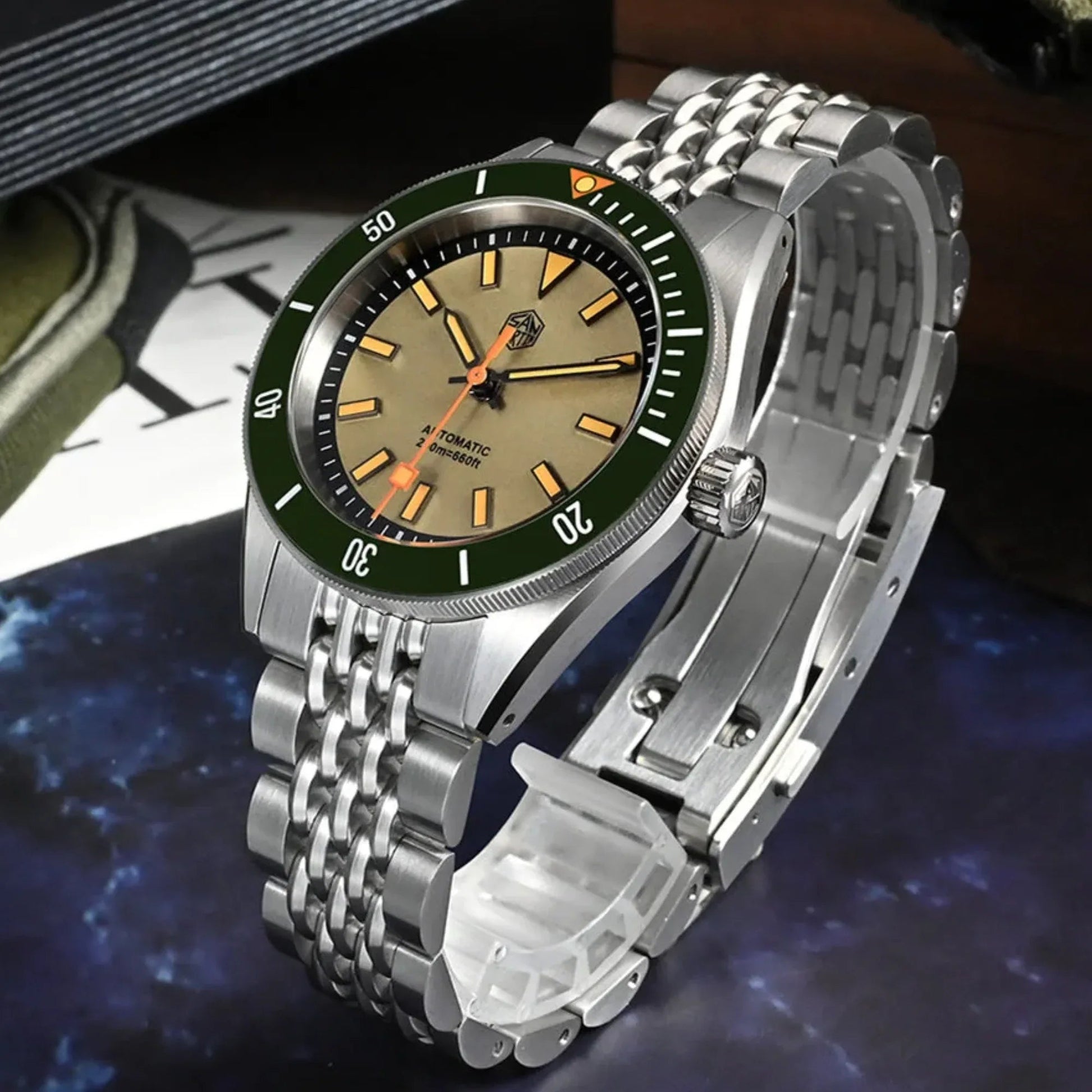 San Martin Original Design NH35 Dive Watch SN0115G - Brown - DREAM WATCHES