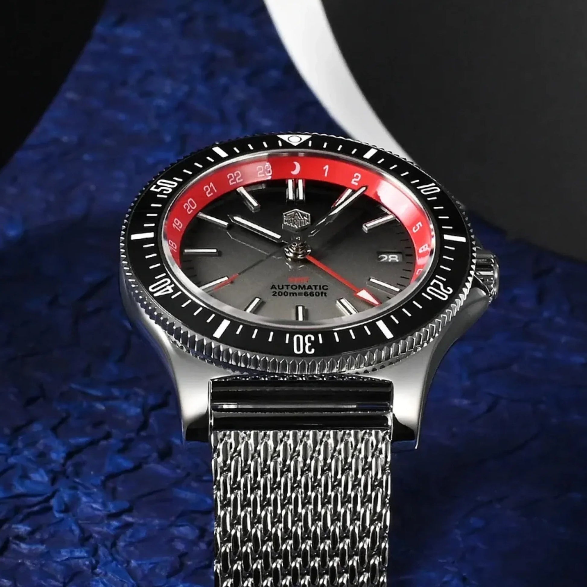 San Martin Original Design Sports Watch SN0119G - Black Dial - DREAM WATCHES