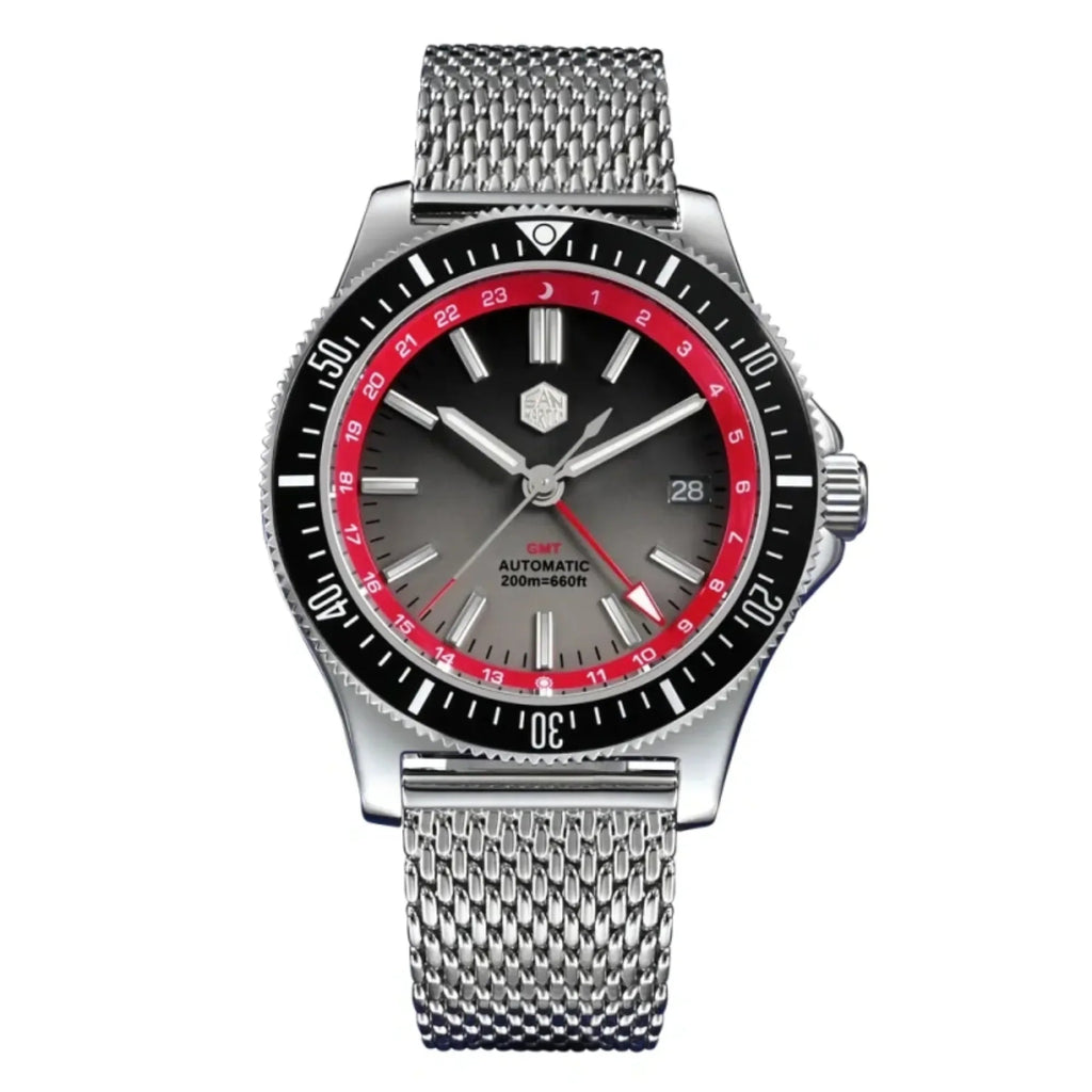 San Martin Original Design Sports Watch SN0119G - Black Dial - DREAM WATCHES