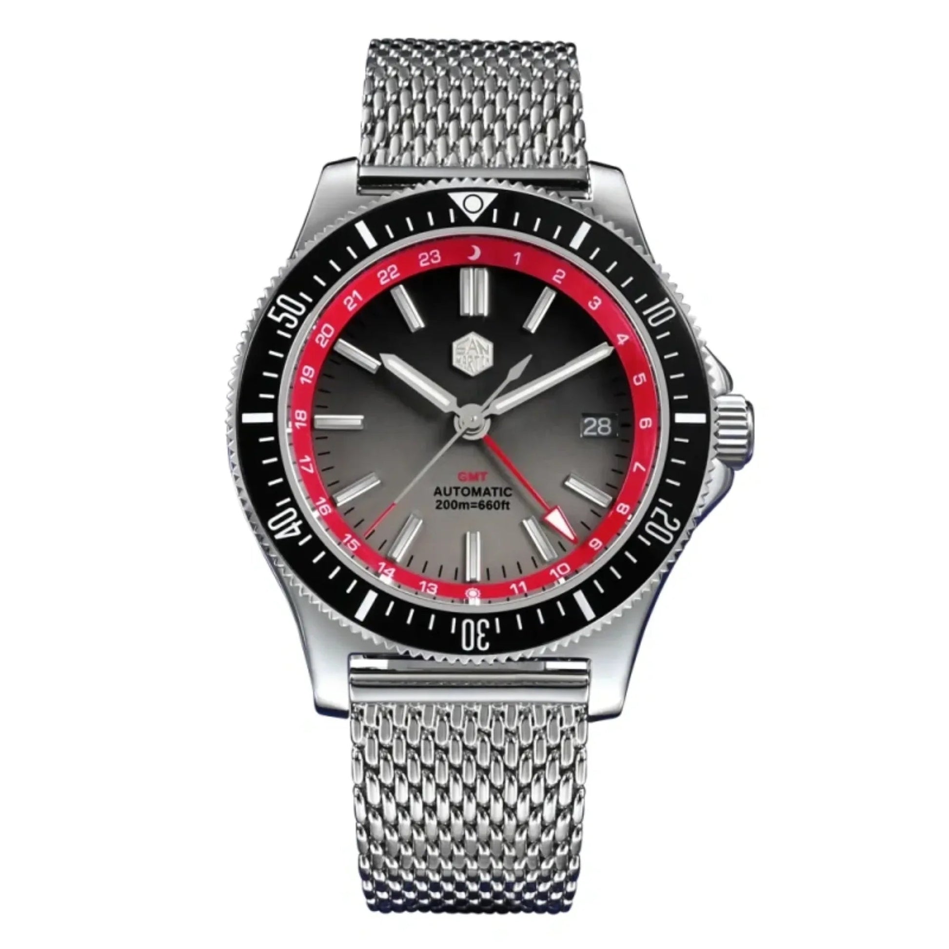 San Martin Original Design Sports Watch SN0119G - Black Dial - DREAM WATCHES