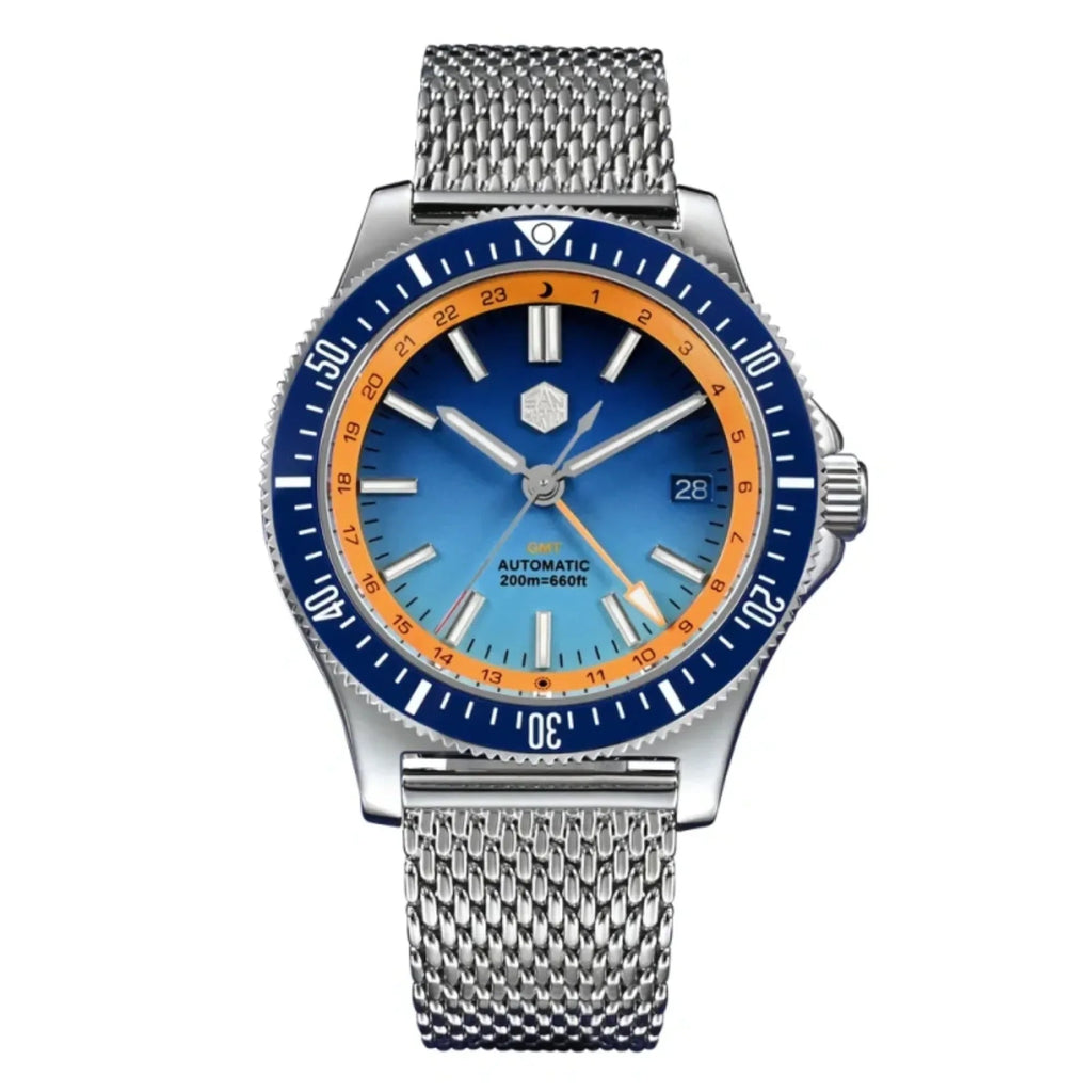 San Martin Original Design Sports Watch SN0119G - Blue Dial - DREAM WATCHES