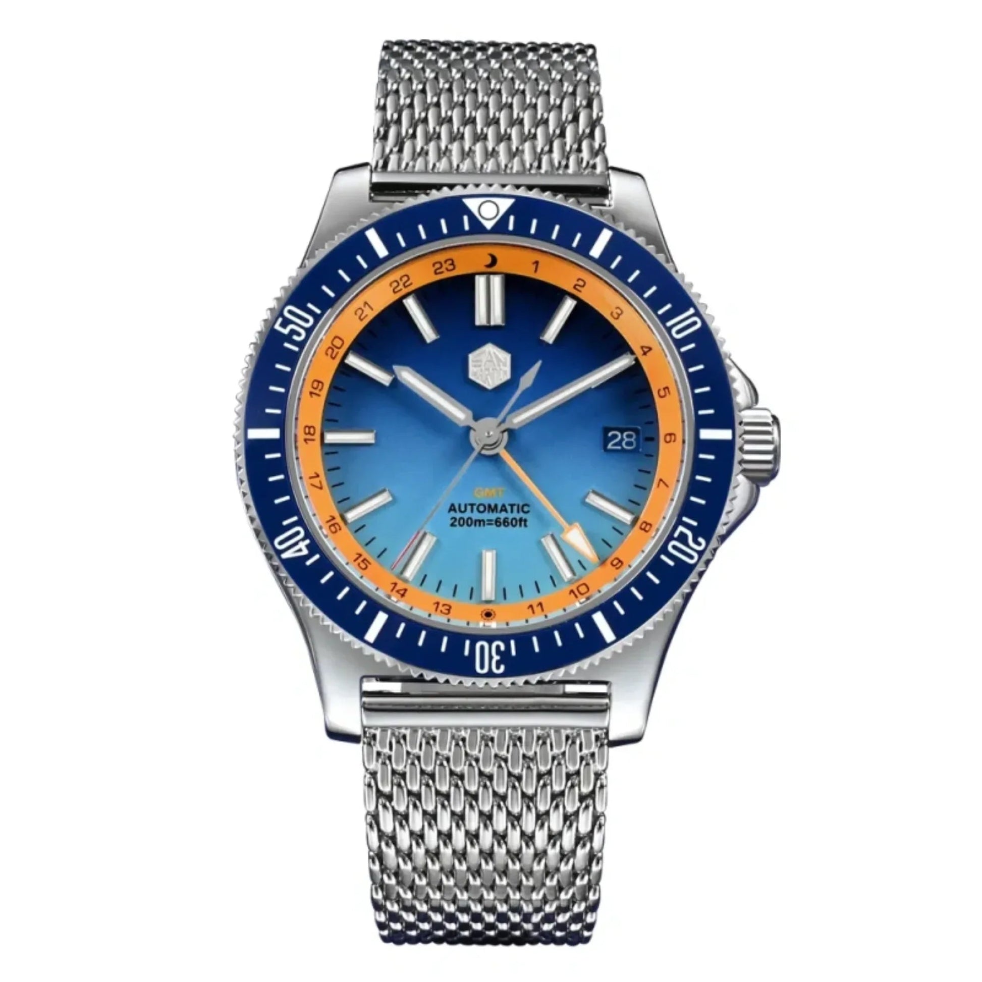 San Martin Original Design Sports Watch SN0119G - Blue Dial - DREAM WATCHES