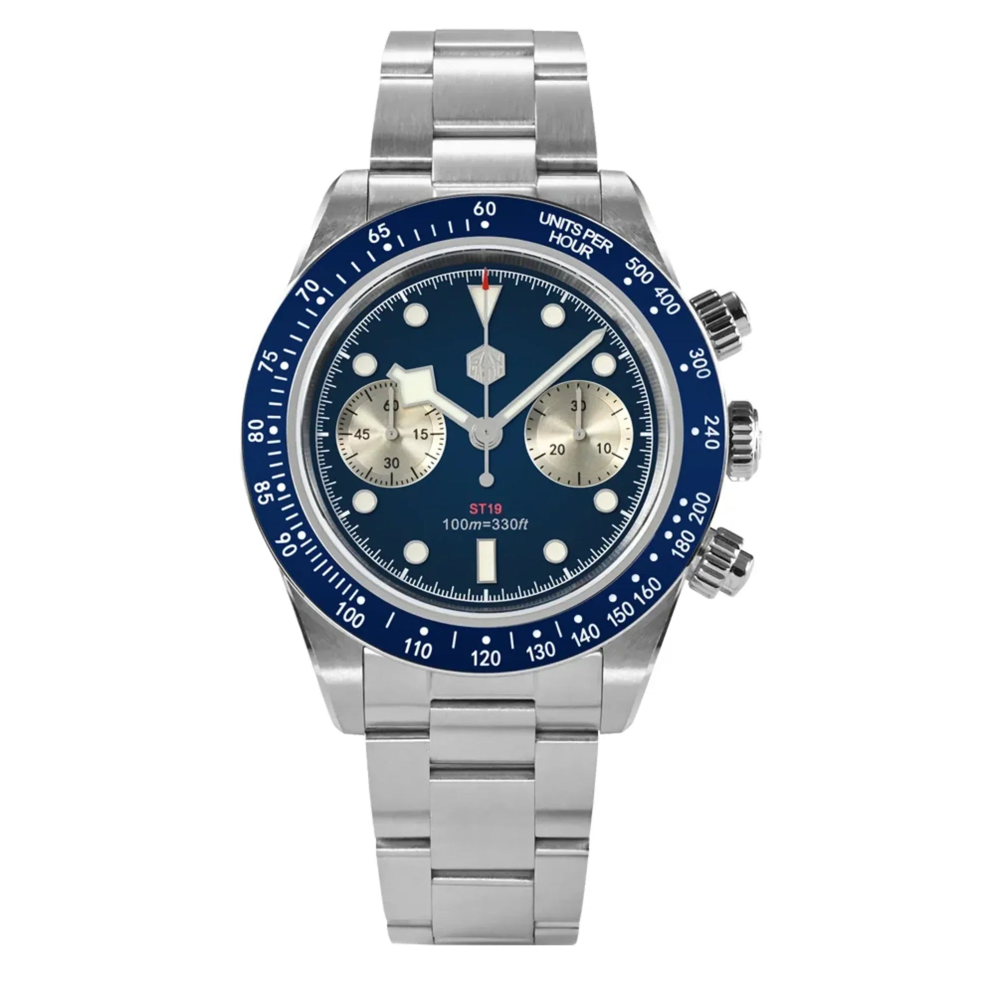 San Martin Panda BB Chronograph Retro Men Watch SN052-G-JS - DREAM WATCHES