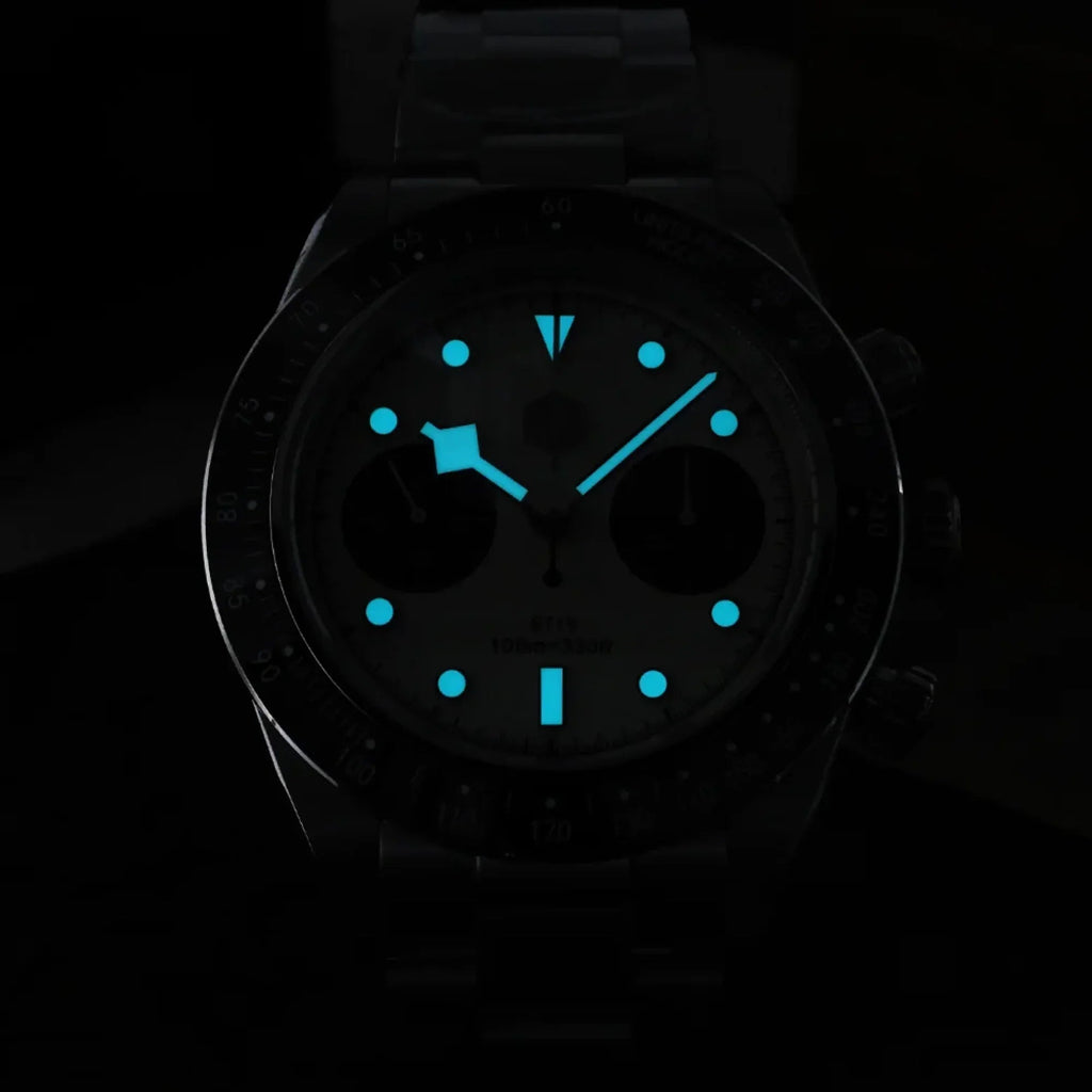 San Martin Panda BB Chronograph Retro Men Watch SN052-G-JS - DREAM WATCHES