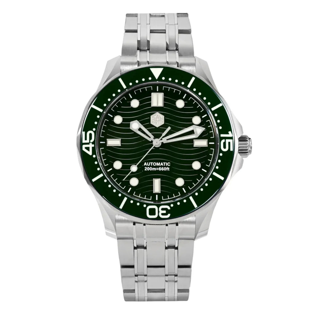 San Martin Sea Ghost Diving Watch SN0088G2 - Green - DREAM WATCHES