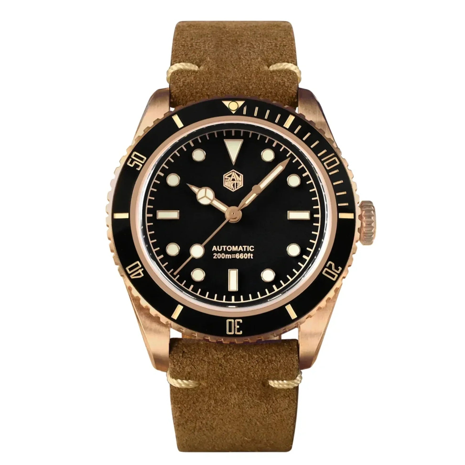 San Martin Vintage 6200 CuSn8 Bronze Luxury Men SN004-Q-B - PT5000 - DREAM WATCHES