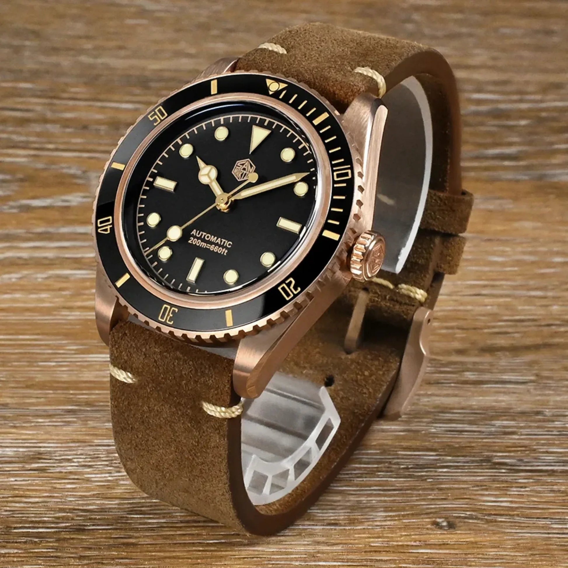 San Martin Vintage 6200 CuSn8 Bronze Luxury Men SN004-Q-B - PT5000 - DREAM WATCHES