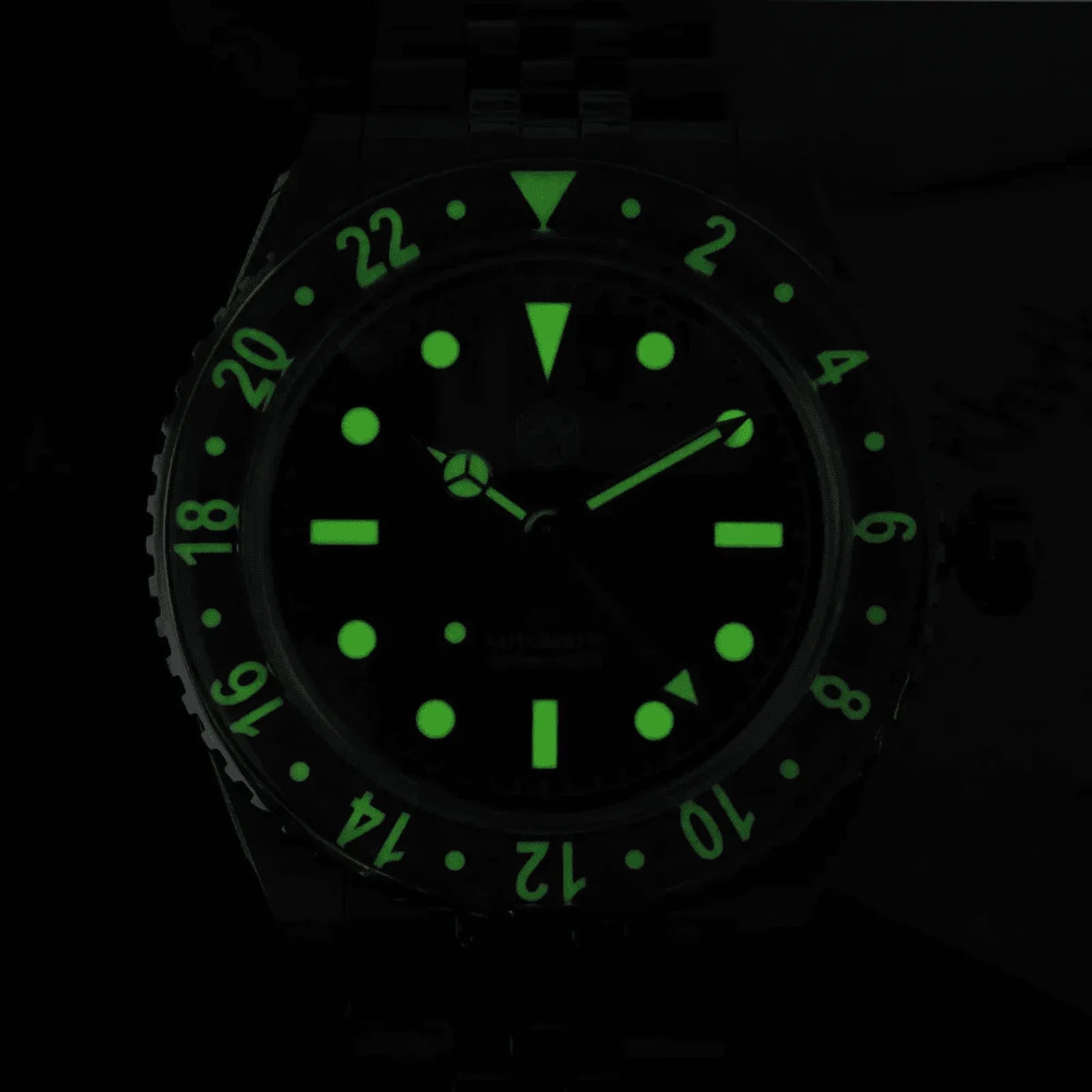 San Martin Vintage GMT Watch SN005-G2 - White - DREAM WATCHES