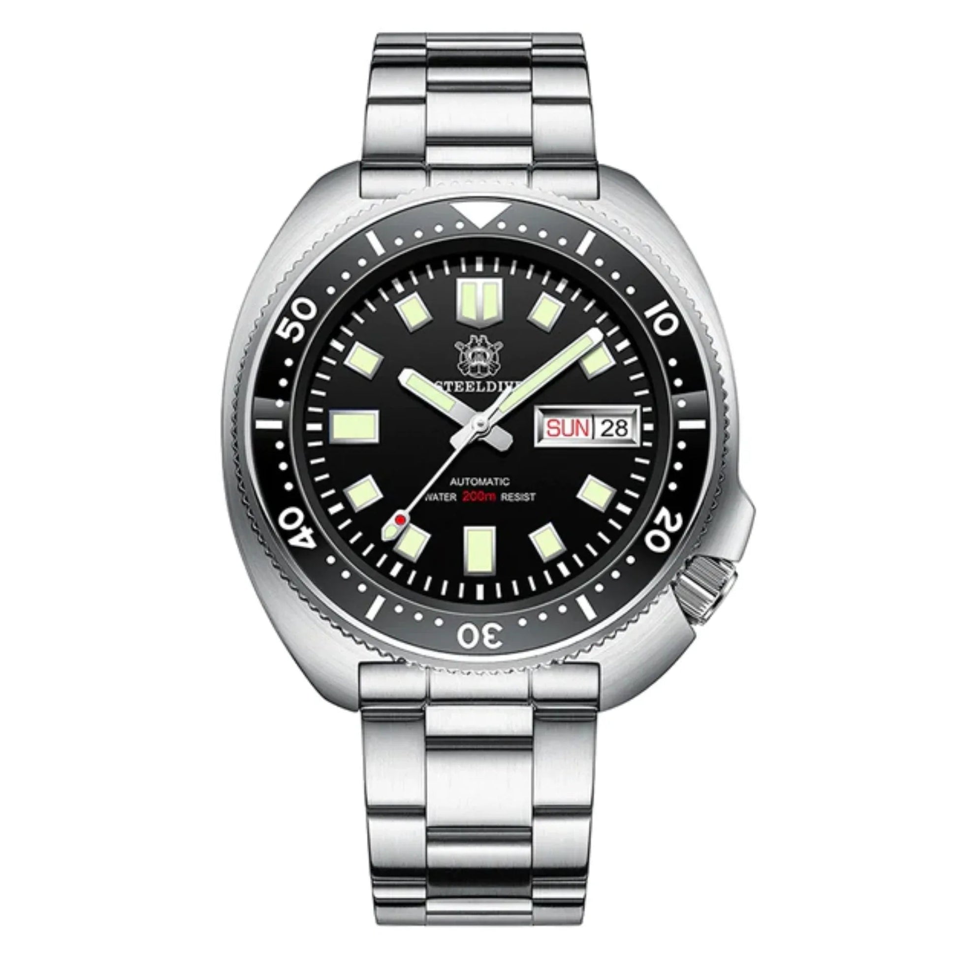 SD1970W NH36 Automatic 6309 Turtle Dive Watch - Black Dial - DREAM WATCHES