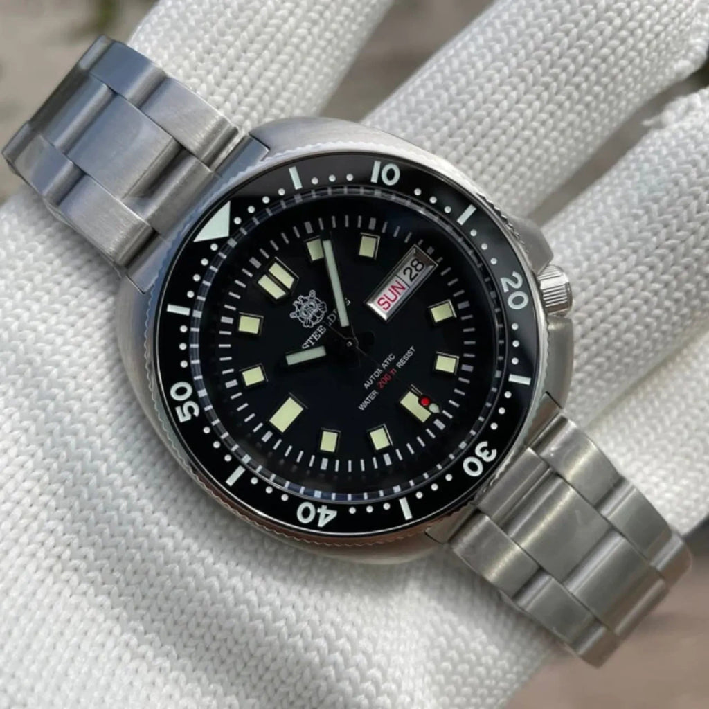 SD1970W NH36 Automatic 6309 Turtle Dive Watch - Black Dial - DREAM WATCHES