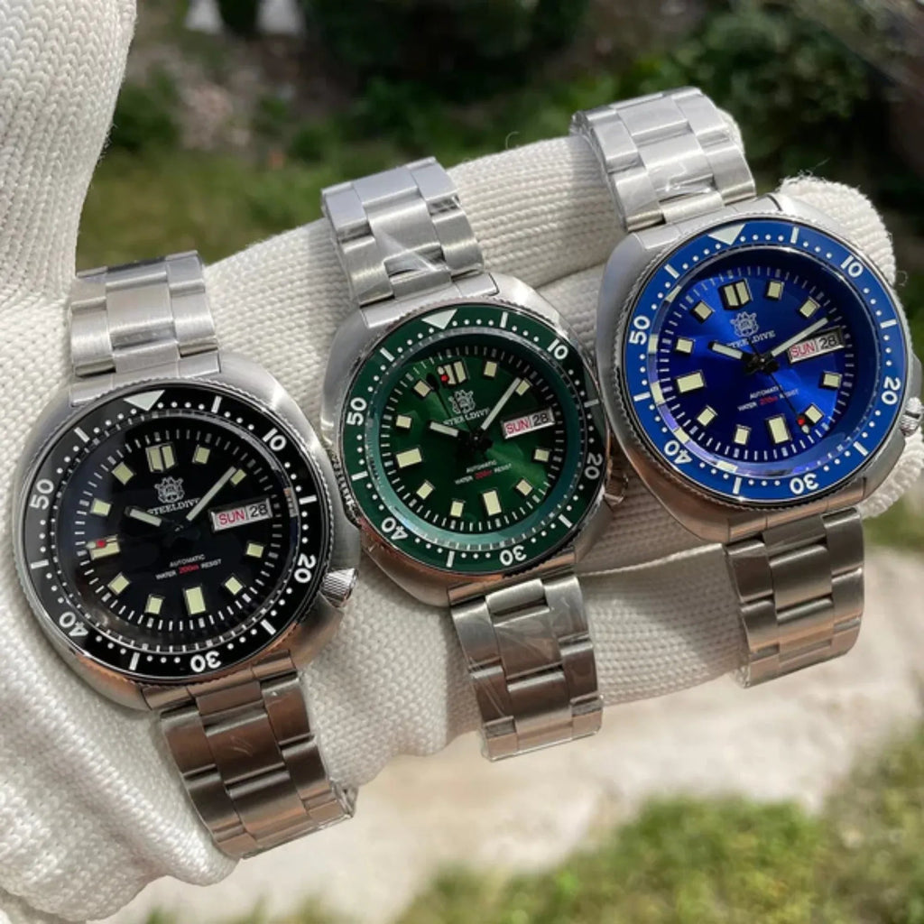 SD1970W NH36 Automatic 6309 Turtle Dive Watch - Black Dial - DREAM WATCHES