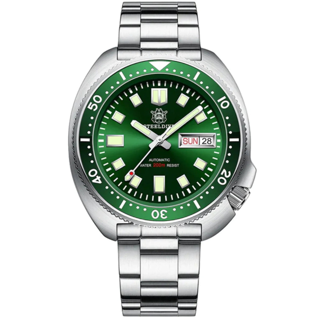 SD1970W NH36 Automatic 6309 Turtle Dive Watch - Green Dial - DREAM WATCHES