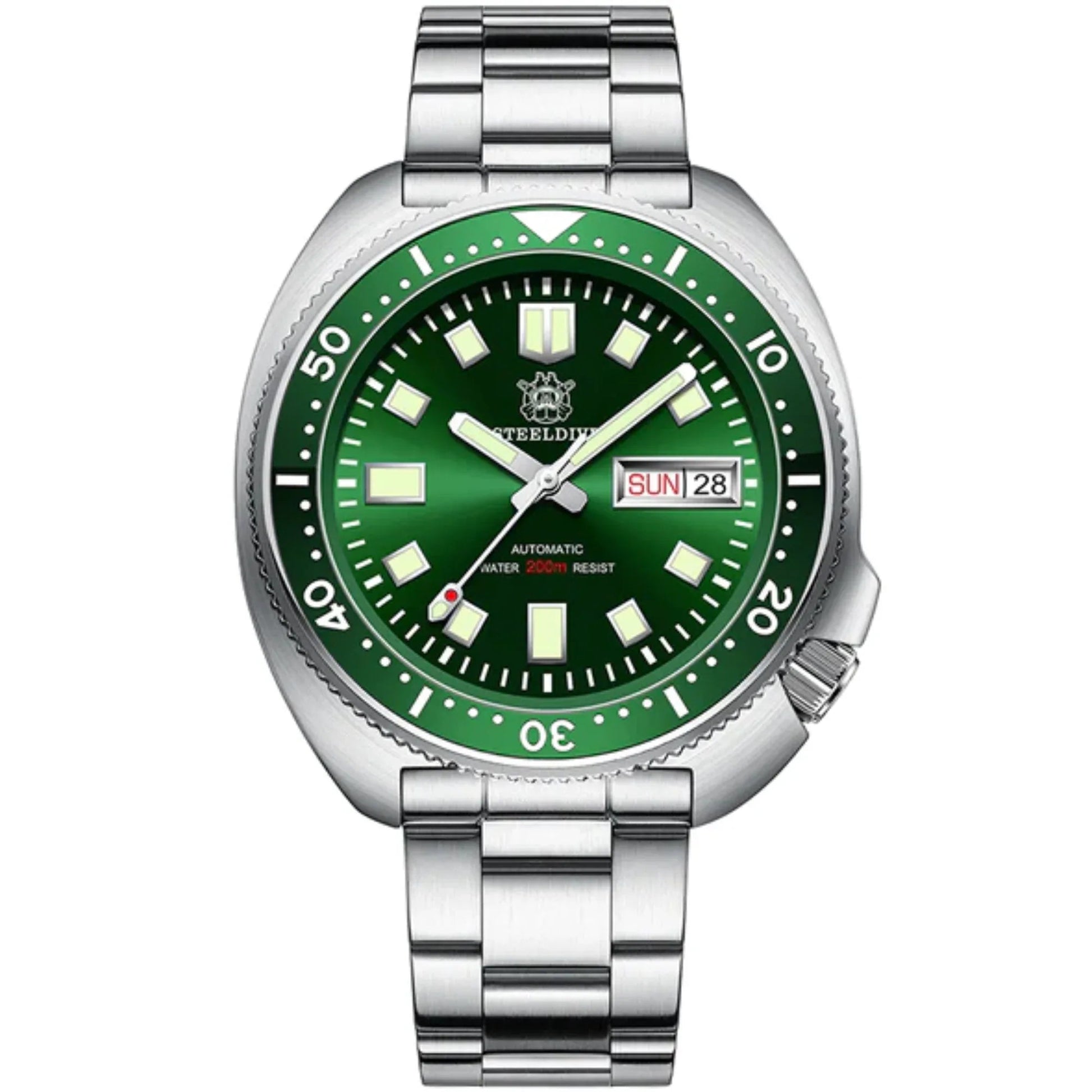 SD1970W NH36 Automatic 6309 Turtle Dive Watch - Green Dial - DREAM WATCHES