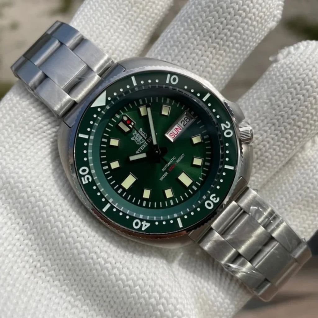SD1970W NH36 Automatic 6309 Turtle Dive Watch - Green Dial - DREAM WATCHES