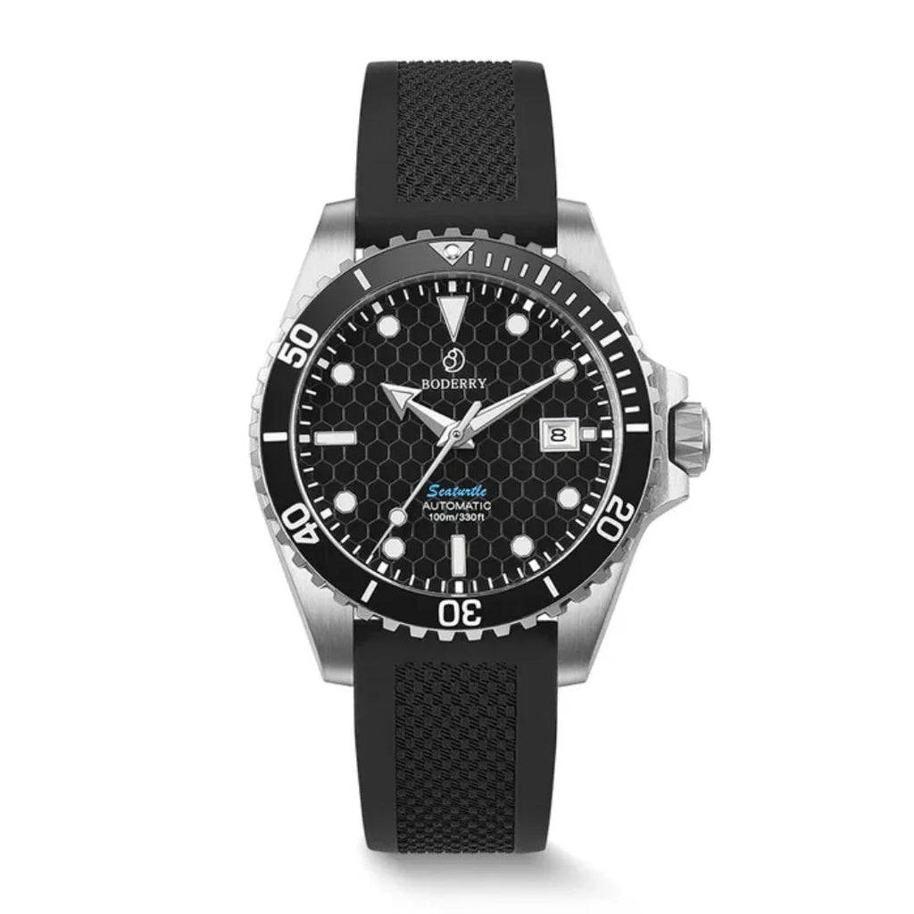 SEATURTLE.OCEAN(TITANIUM) - Automatic Titanium Diver Watch | Black - DREAM WATCHES