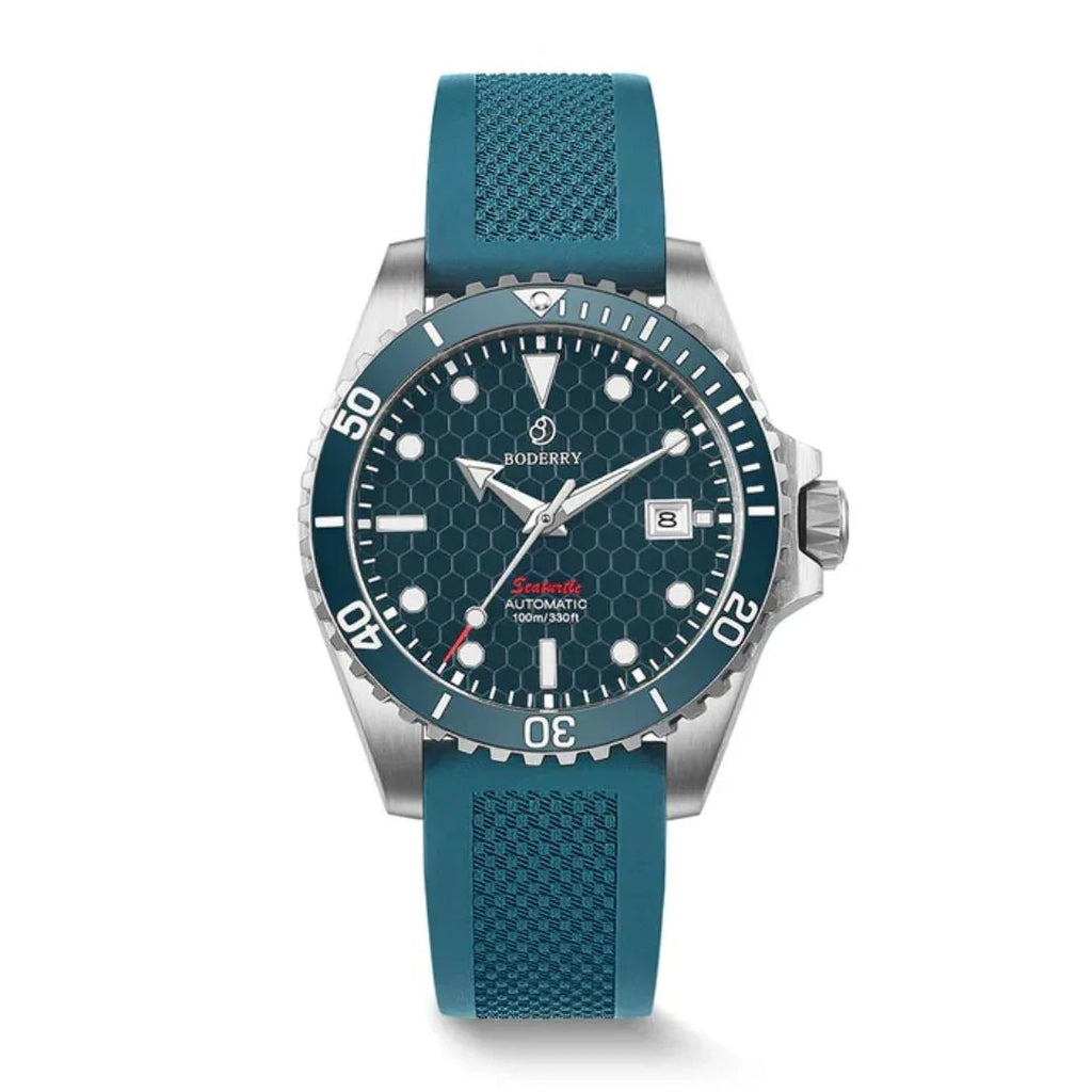 SEATURTLE.OCEAN(TITANIUM) - Automatic Titanium Diver Watch | Sea Blue - DREAM WATCHES