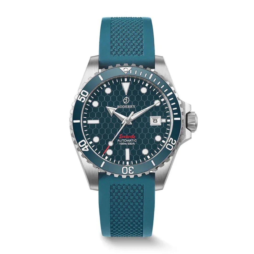 SEATURTLE.OCEAN(TITANIUM) - Automatic Titanium Diver Watch | Sea Blue - DREAM WATCHES