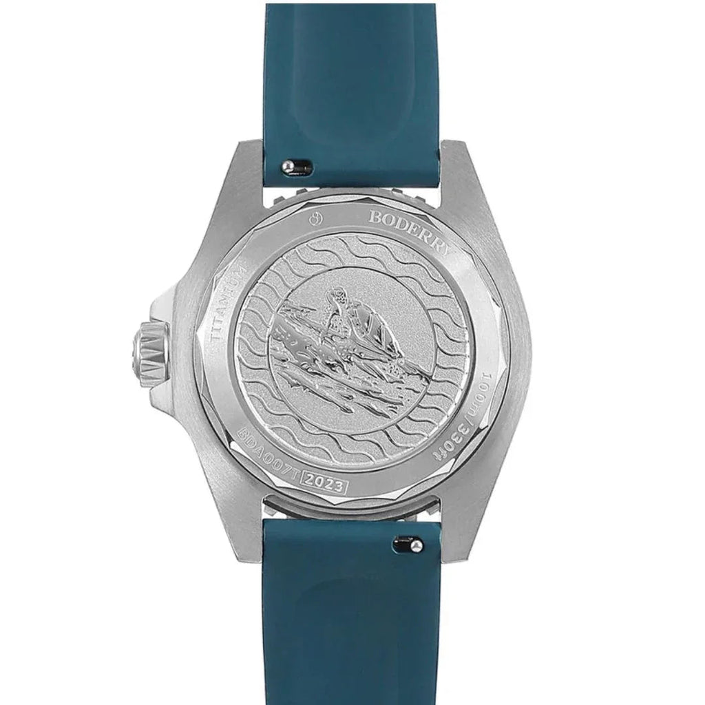 SEATURTLE.OCEAN(TITANIUM) - Automatic Titanium Diver Watch | Sea Blue - DREAM WATCHES