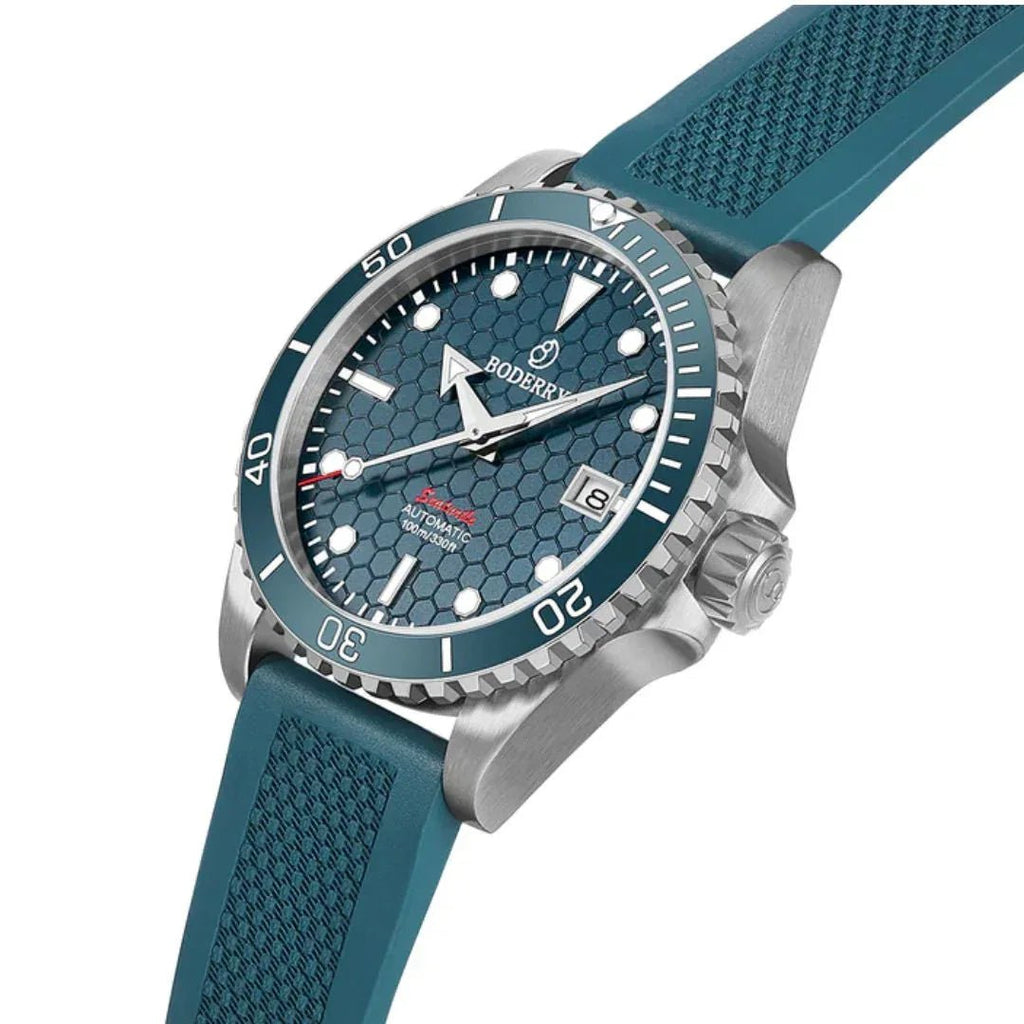SEATURTLE.OCEAN(TITANIUM) - Automatic Titanium Diver Watch | Sea Blue - DREAM WATCHES