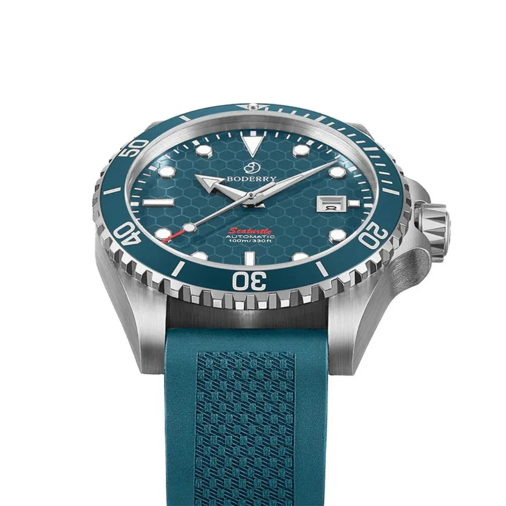 SEATURTLE.OCEAN(TITANIUM) - Automatic Titanium Diver Watch | Sea Blue - DREAM WATCHES