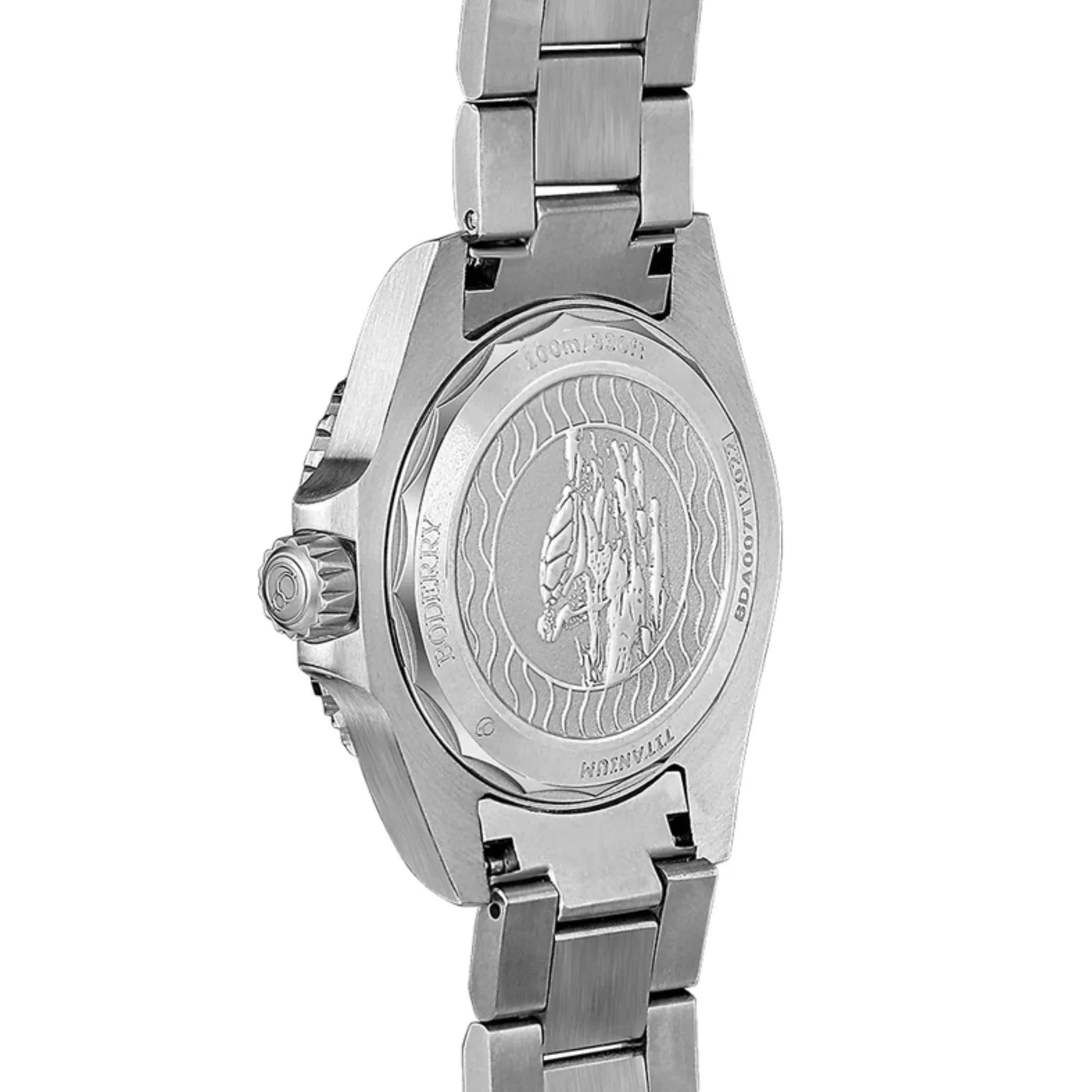 SEATURTLE.OCEAN(TITANIUM) - Automatic Titanium Diver Watch | Sea Blue/Ti-bracelet - DREAM WATCHES