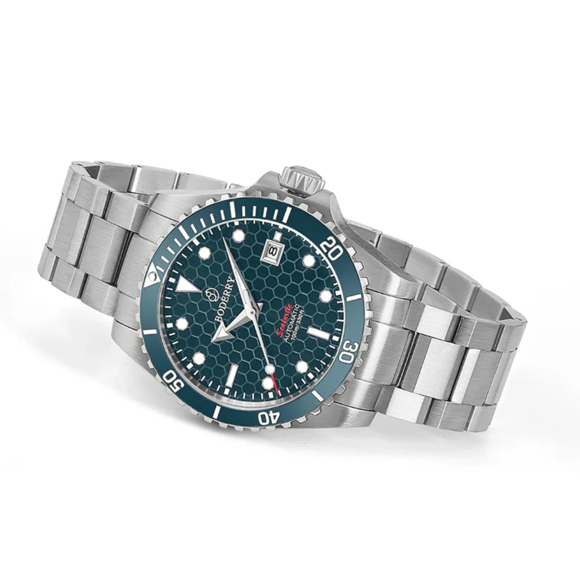 SEATURTLE.OCEAN(TITANIUM) - Automatic Titanium Diver Watch | Sea Blue/Ti-bracelet - DREAM WATCHES