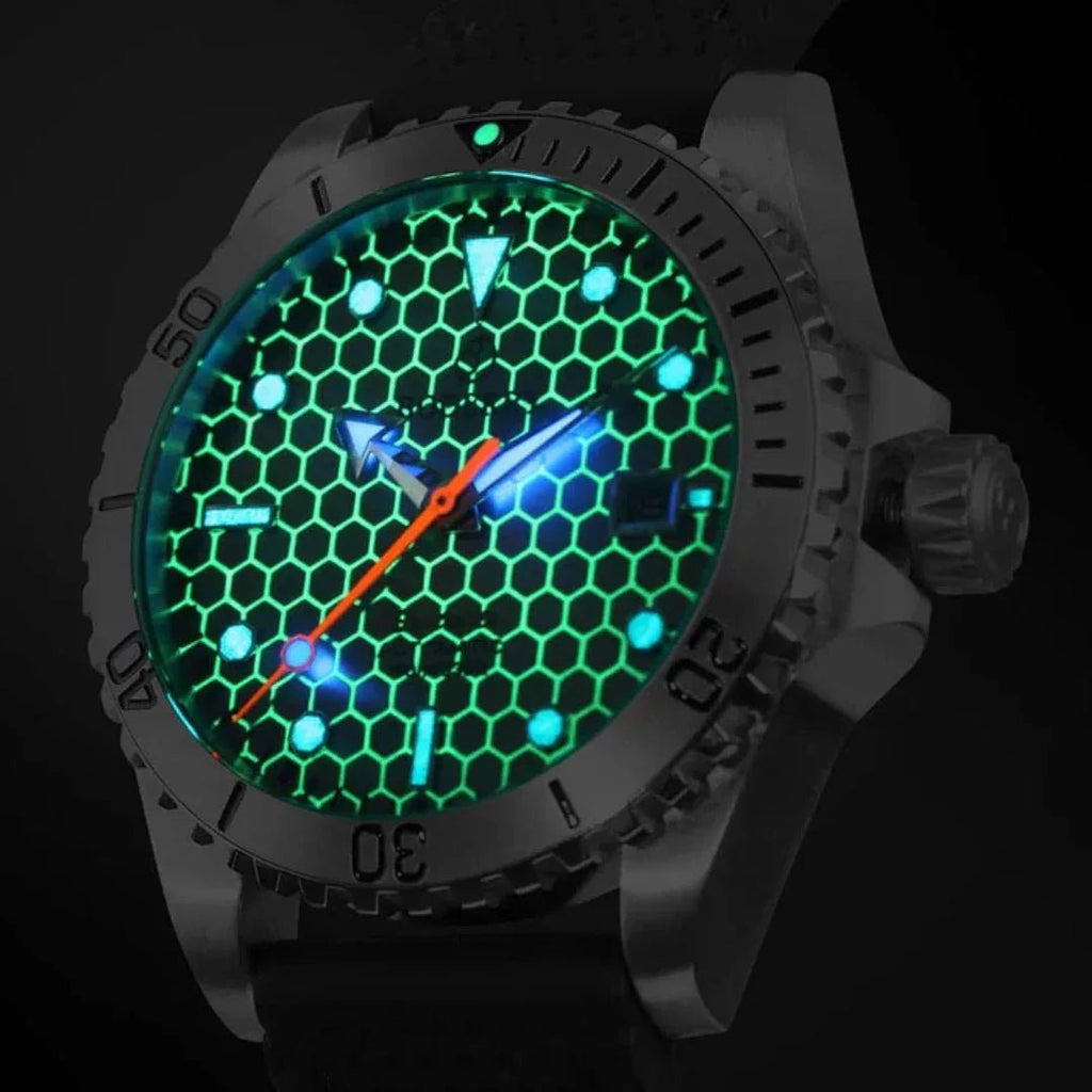 SEATURTLE.OCEAN(TITANIUM) - Automatic Titanium Diver Watch | Titanium Gray - DREAM WATCHES