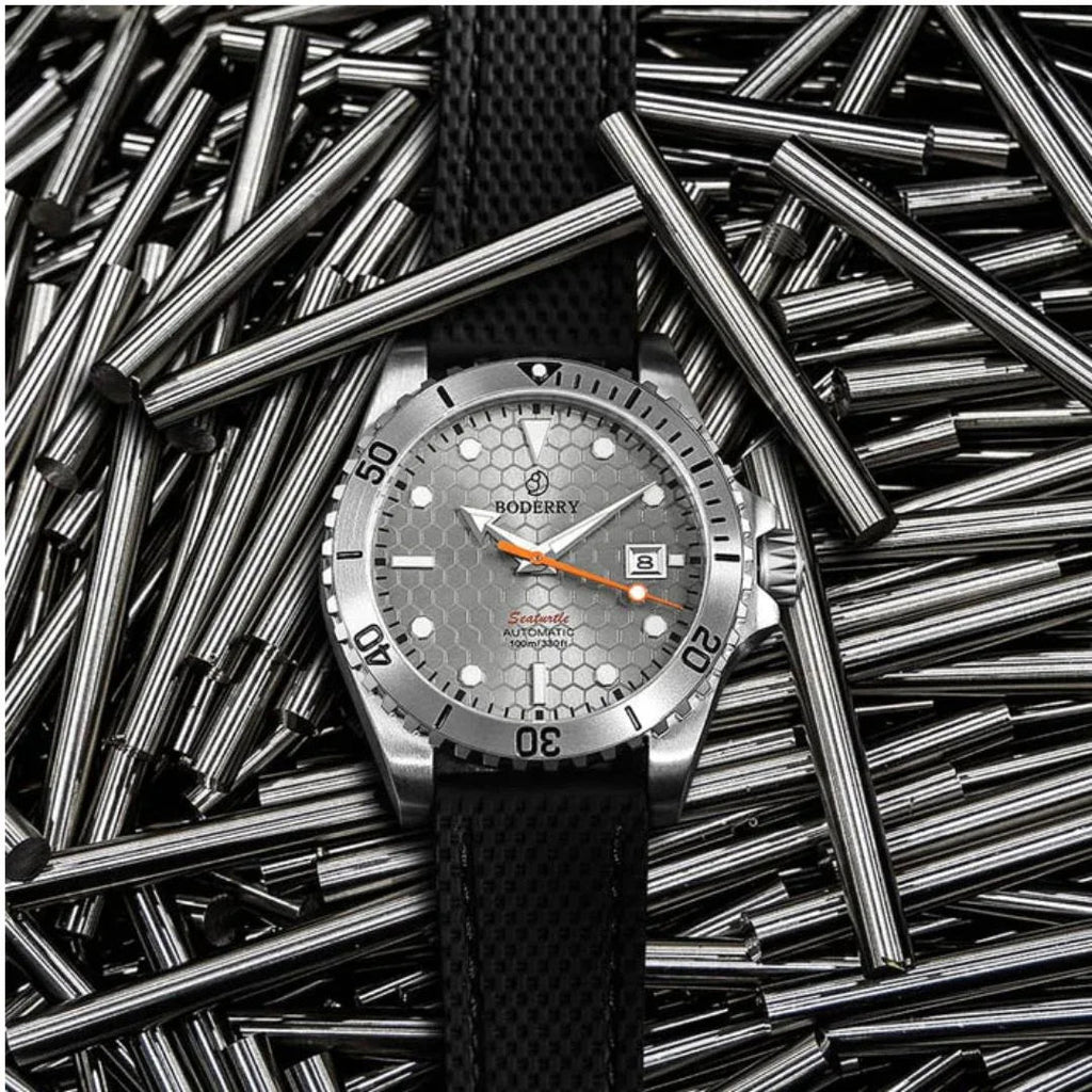 SEATURTLE.OCEAN(TITANIUM) - Automatic Titanium Diver Watch | Titanium Gray - DREAM WATCHES