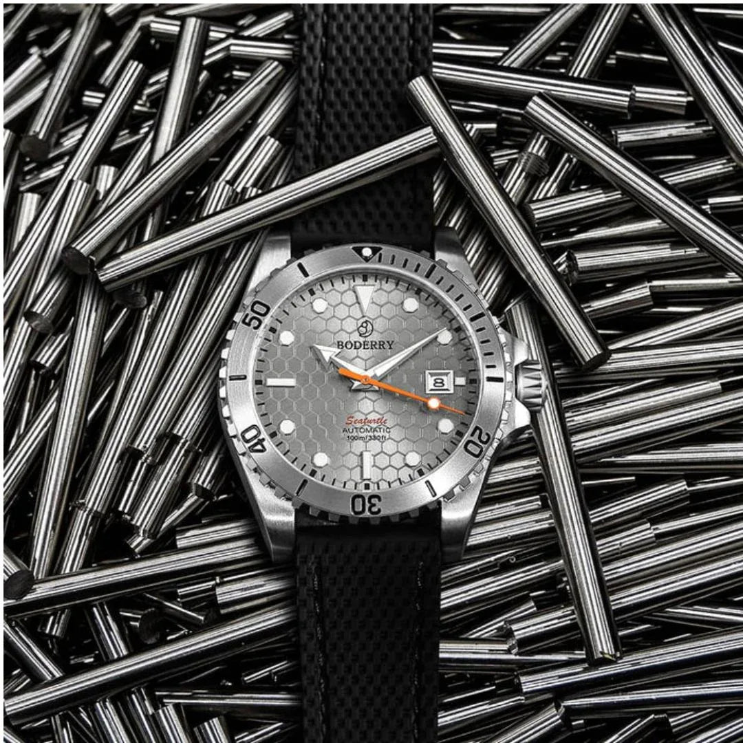 SEATURTLE.OCEAN(TITANIUM) - Automatic Titanium Diver Watch | Titanium Gray - DREAM WATCHES