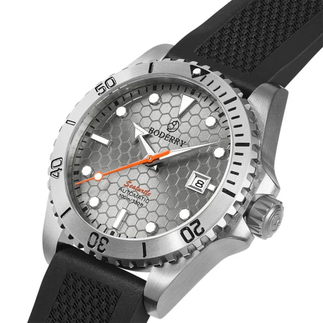 SEATURTLE.OCEAN(TITANIUM) - Automatic Titanium Diver Watch | Titanium Gray - DREAM WATCHES
