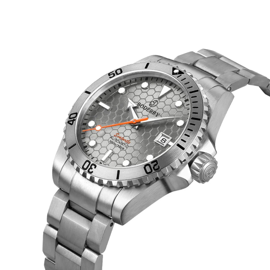 SEATURTLE.OCEAN(TITANIUM) - Automatic Titanium Diver Watch | Titanium Gray/Ti-bracelet - DREAM WATCHES
