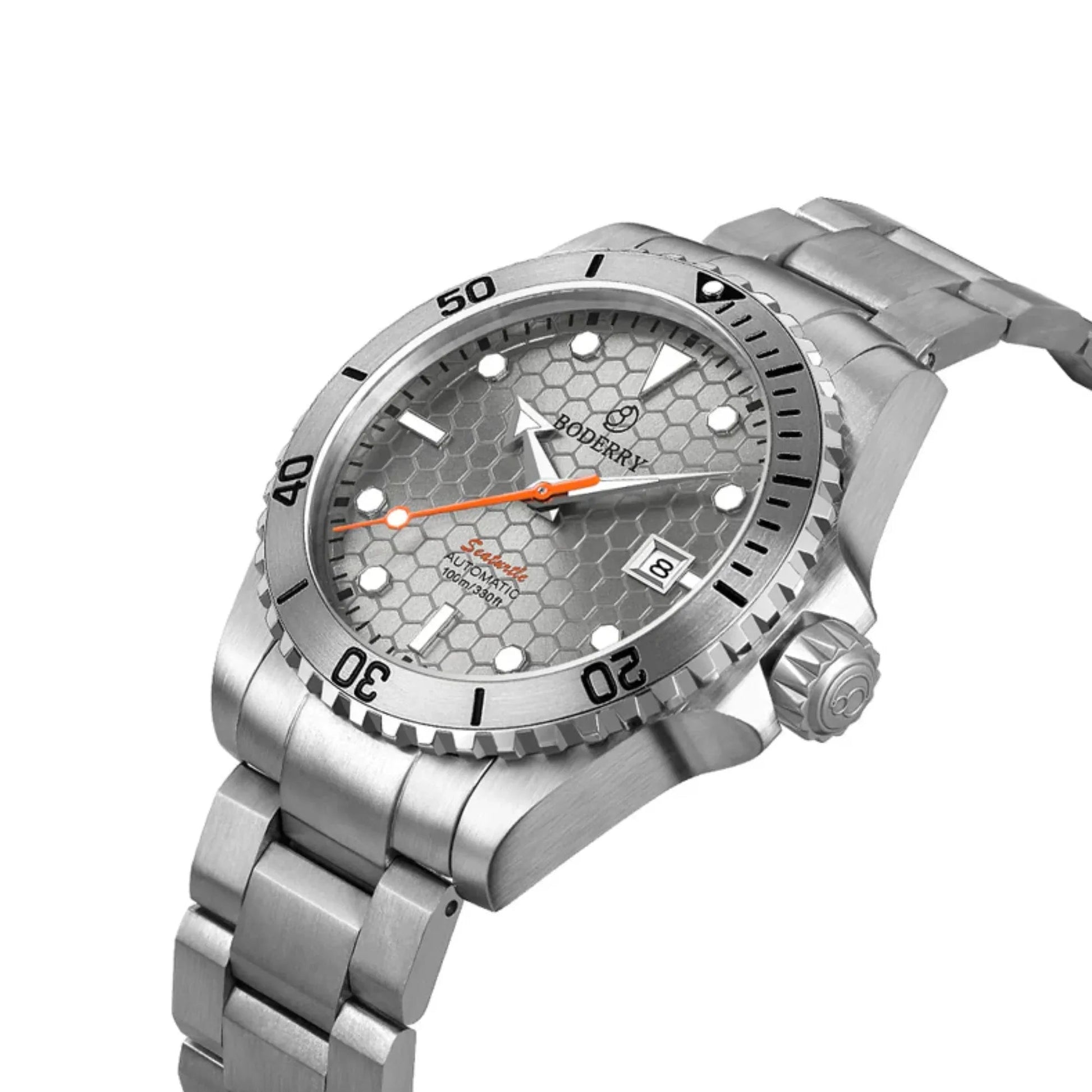 SEATURTLE.OCEAN(TITANIUM) - Automatic Titanium Diver Watch | Titanium Gray/Ti-bracelet - DREAM WATCHES