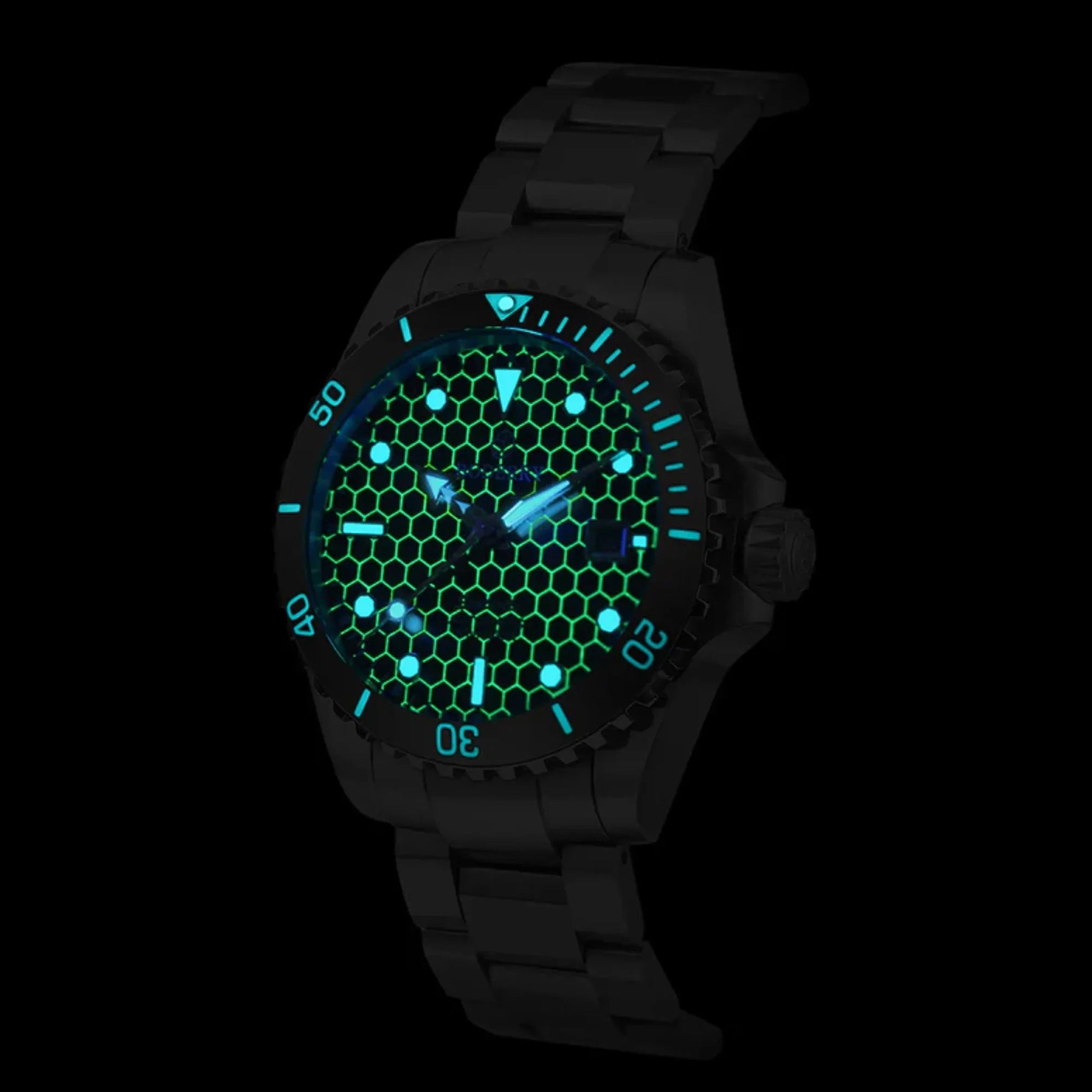 SEATURTLE.OCEAN(TITANIUM) - Automatic Titanium Diver Watch | Titanium Gray/Ti-bracelet - DREAM WATCHES