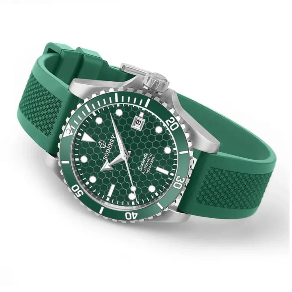 SEATURTLE.OCEAN(TITANIUM) - Automatic Titanium Diver Watch | Turtle Green - DREAM WATCHES