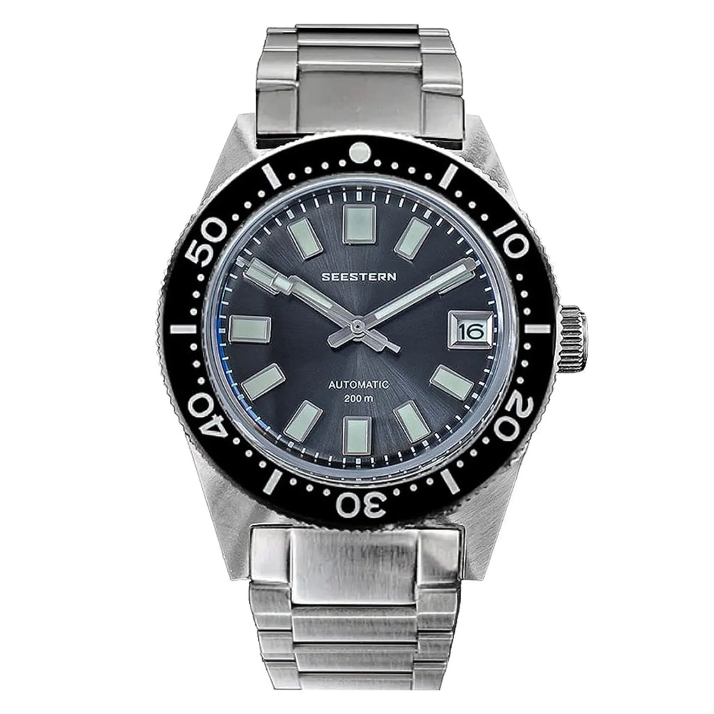 SEESTERN 62MASSLS V3 Diving Watch Men Automatic Mechanical Wristwatch Luminous Bezel Waterproof NH35 Movement Sapphire Glass Bracelet - DREAM WATCHES