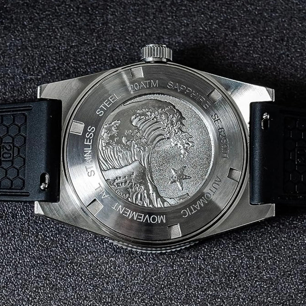 SEESTERN 62MASSX V3 Diving Watch Men Automatic Mechanical Wristwatch Luminous Bezel Waterproof NH35 Movement Sapphire Glass Bracelet - DREAM WATCHES