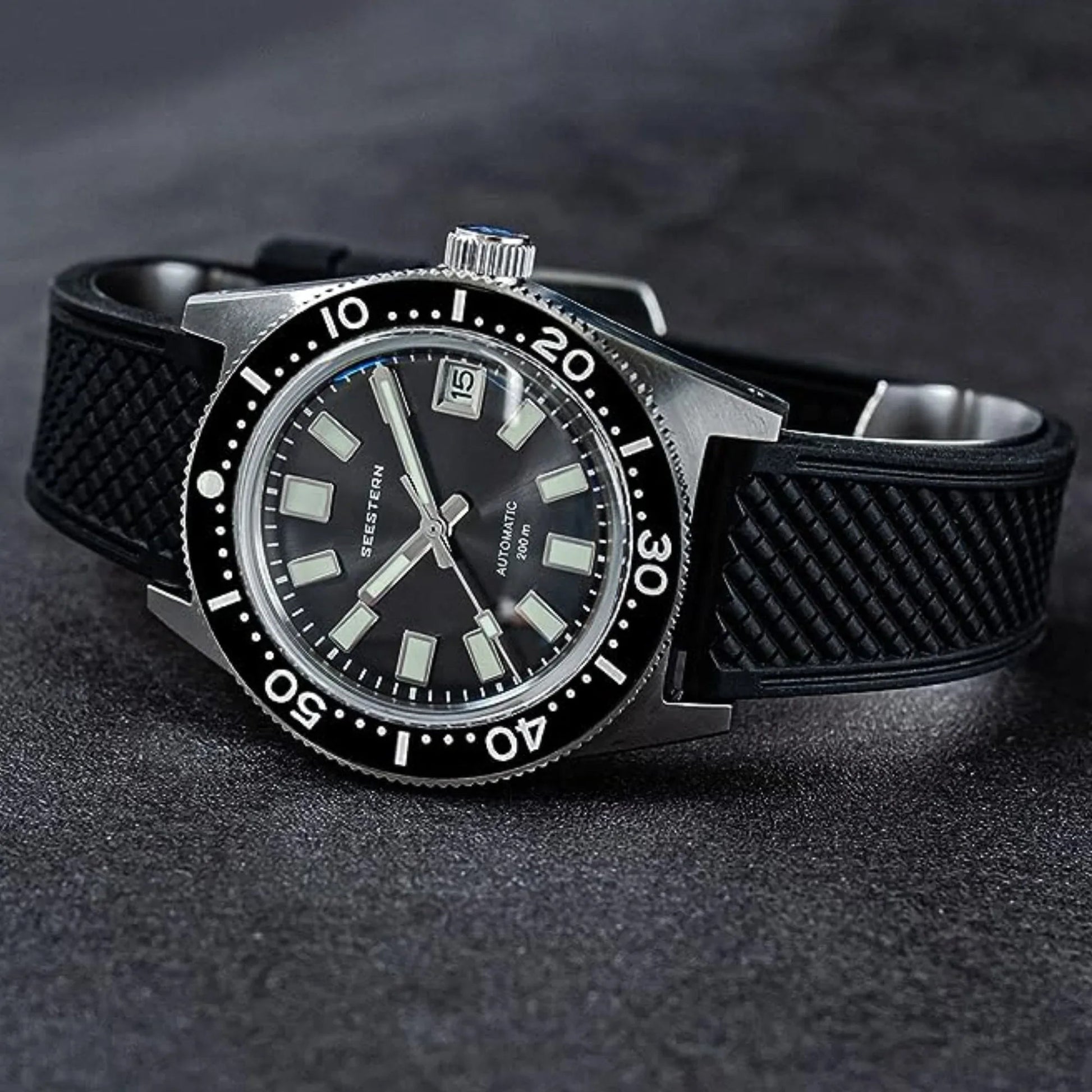 SEESTERN 62MASSX V3 Diving Watch Men Automatic Mechanical Wristwatch Luminous Bezel Waterproof NH35 Movement Sapphire Glass Bracelet - DREAM WATCHES