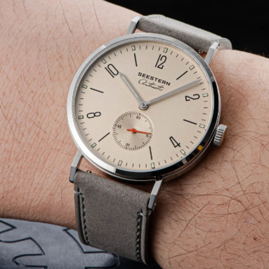 Seestern Automatic S382 38mm Creamy Dial Classic Automatic Watch - DREAM WATCHES