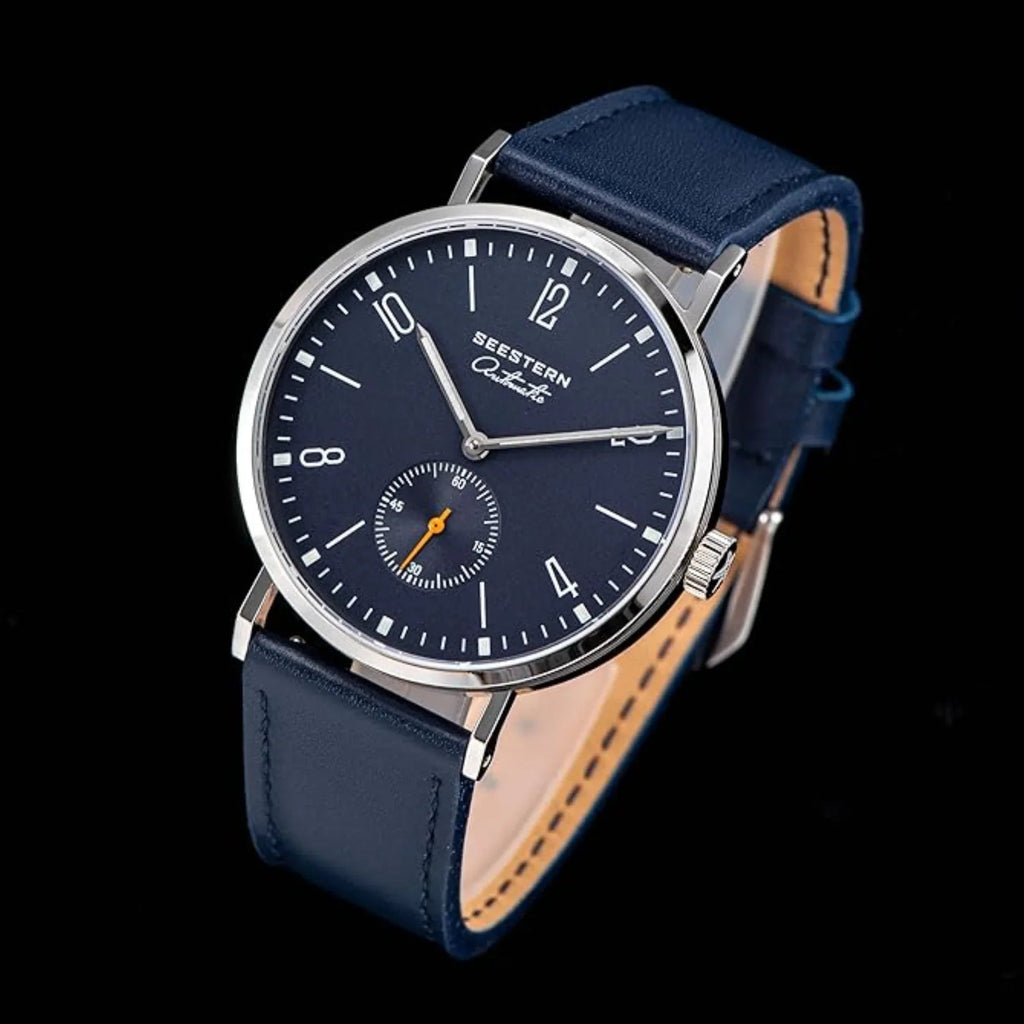 Seestern Automatic S382 38mm Deep Blue Dial Classic Automatic Watch - DREAM WATCHES